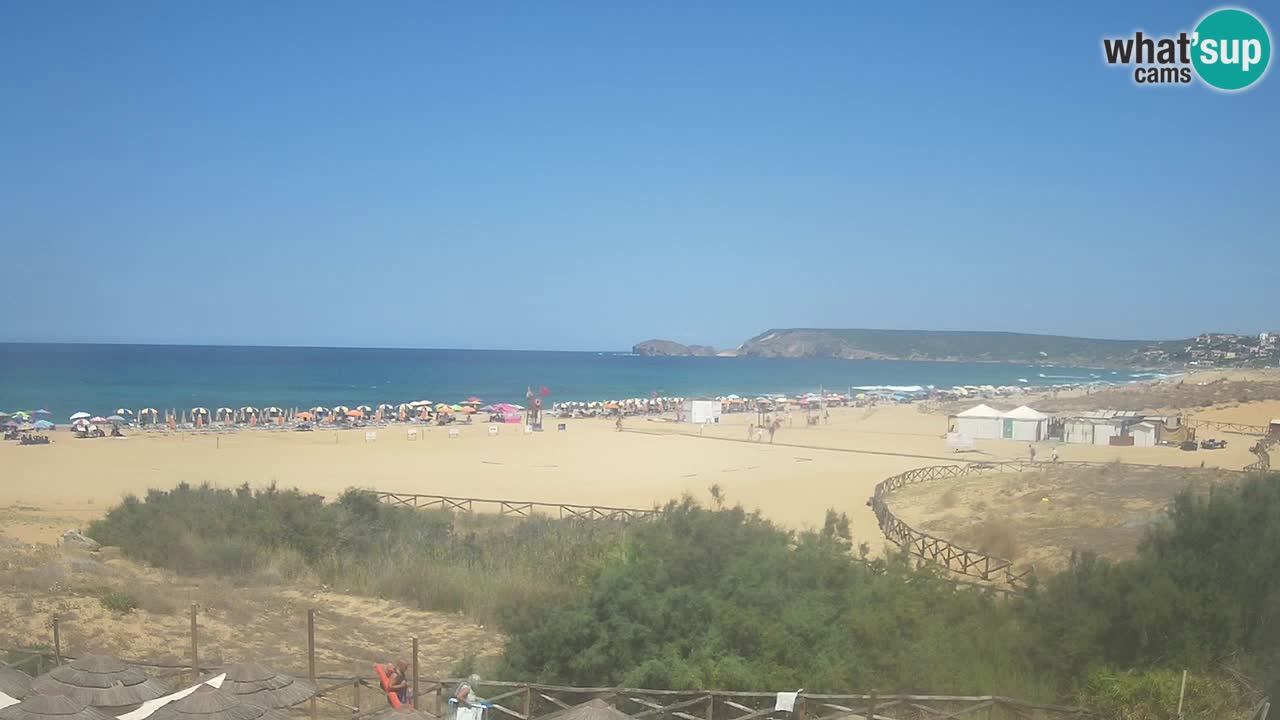 Webcam Torre dei Corsari – Vue en direct sur la plage depuis Punta Usai