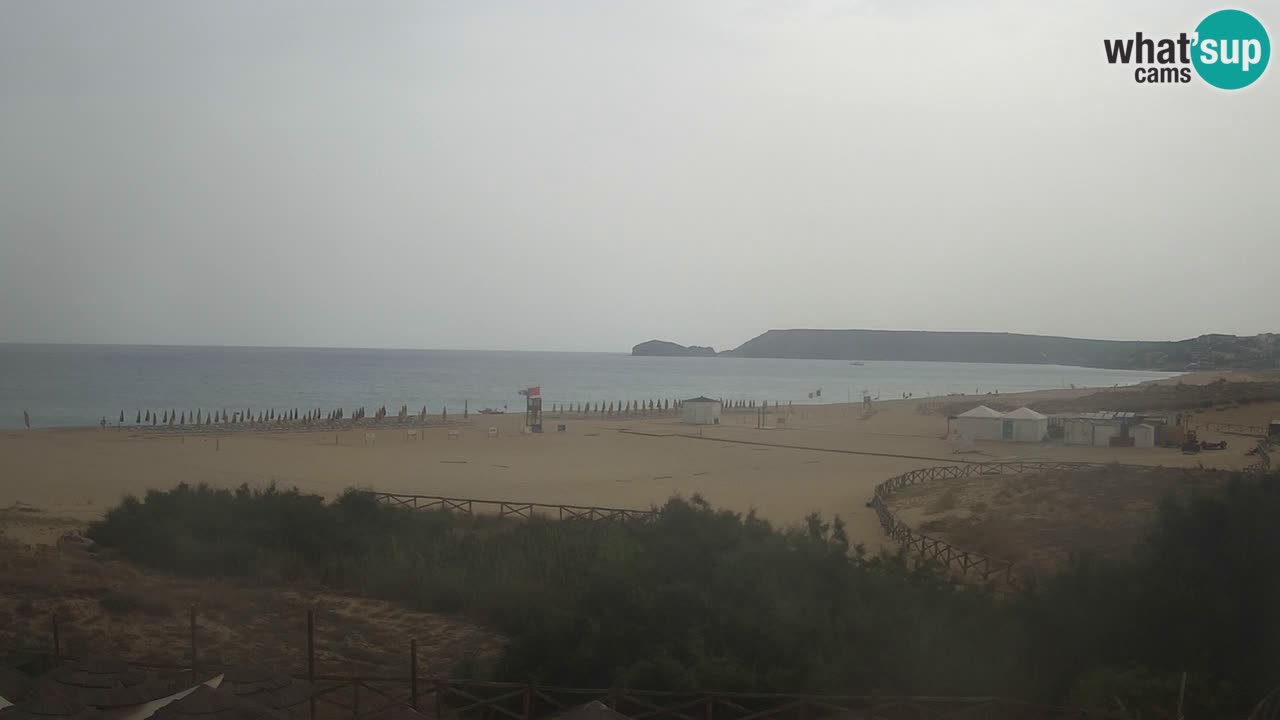 Webcam Torre dei Corsari – Vista live sulla spiaggia da Punta Usai