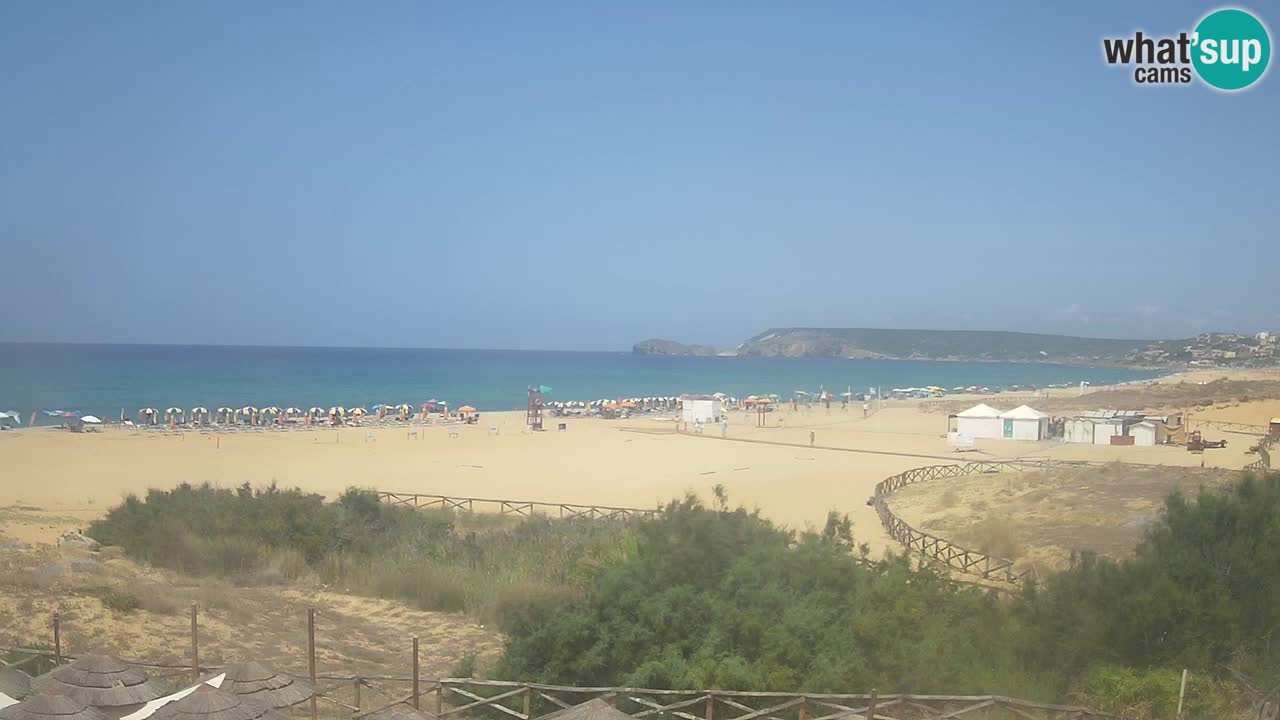 Cámara web Torre dei Corsari – Vista en directo de la playa desde Punta Usai