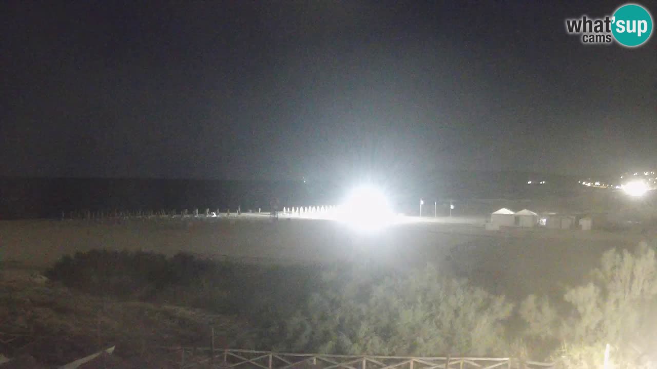 Cámara web Torre dei Corsari – Vista en directo de la playa desde Punta Usai