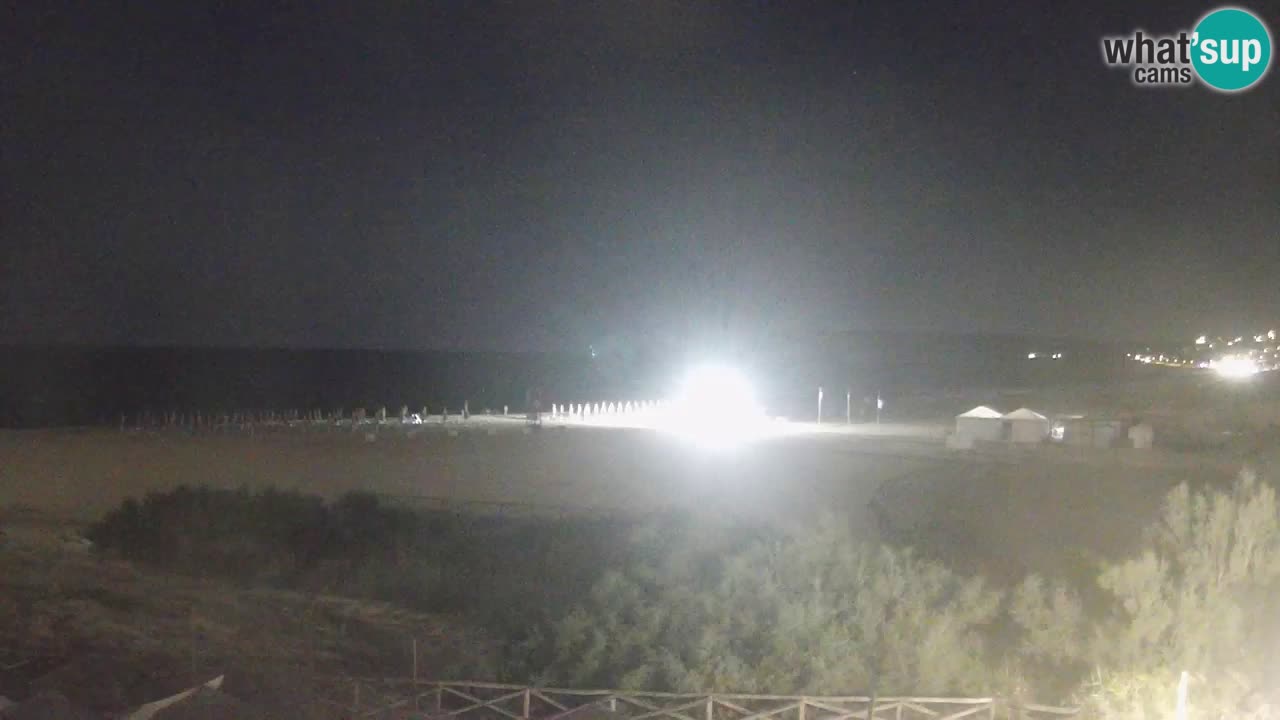 Webcam Torre dei Corsari – Vue en direct sur la plage depuis Punta Usai