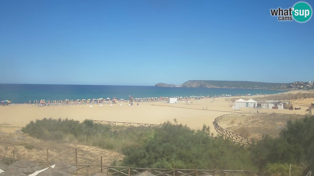Cámara web Torre dei Corsari – Vista en directo de la playa desde Punta Usai