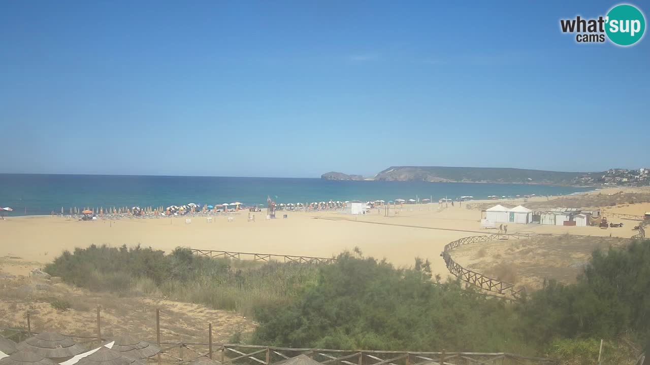 Cámara web Torre dei Corsari – Vista en directo de la playa desde Punta Usai