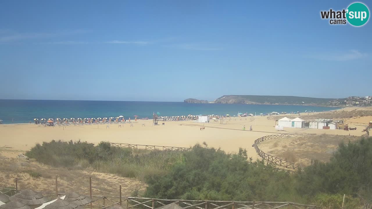 Cámara web Torre dei Corsari – Vista en directo de la playa desde Punta Usai