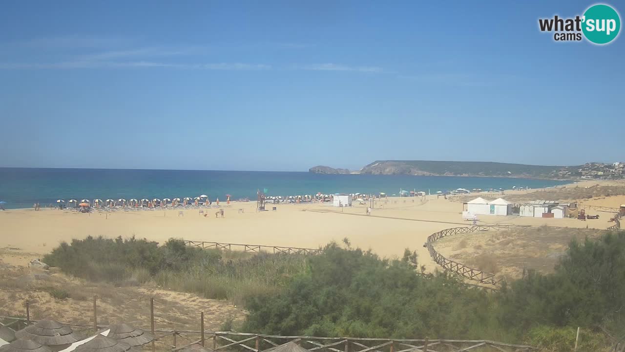 Webcam Torre dei Corsari – Vue en direct sur la plage depuis Punta Usai