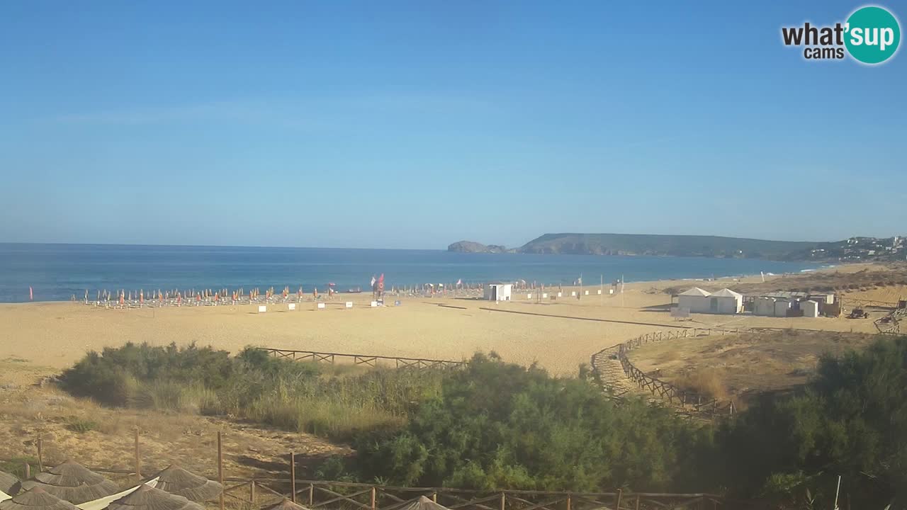 Spletna kamera Torre dei Corsari – Pogled v živo na plažo s Punta Usai