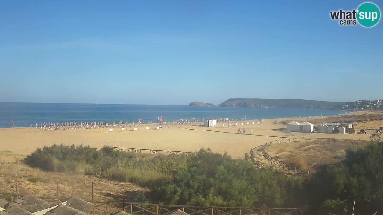 Cámara web Torre dei Corsari – Vista en directo de la playa desde Punta Usai