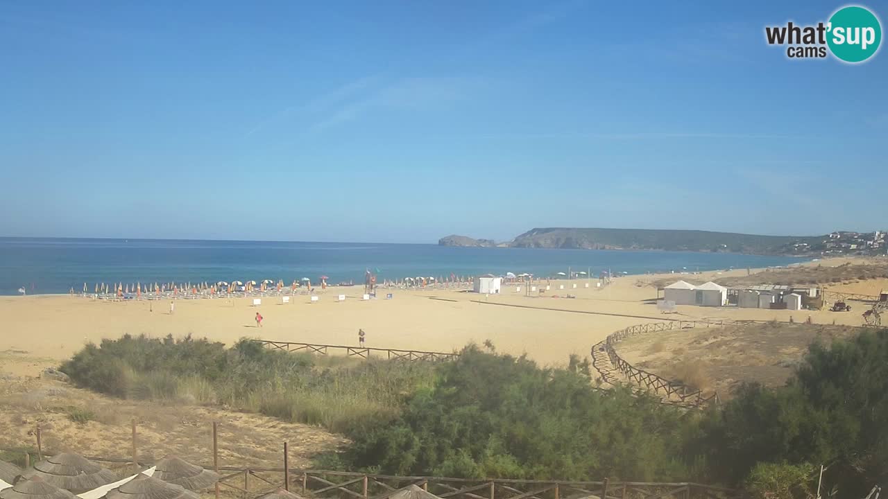 Cámara web Torre dei Corsari – Vista en directo de la playa desde Punta Usai