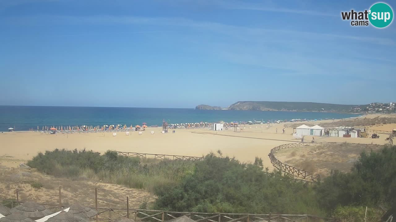 Cámara web Torre dei Corsari – Vista en directo de la playa desde Punta Usai