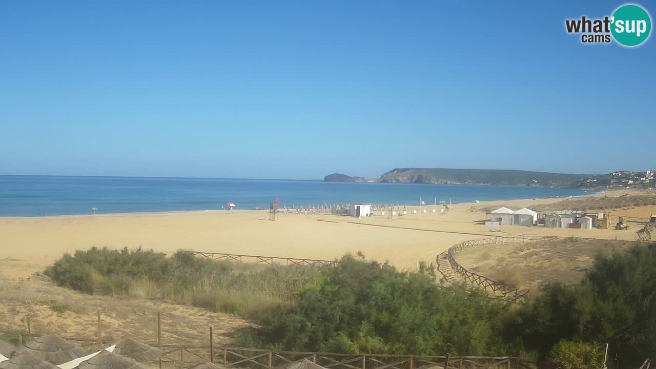 Webcam Torre dei Corsari – Vista live sulla spiaggia da Punta Usai