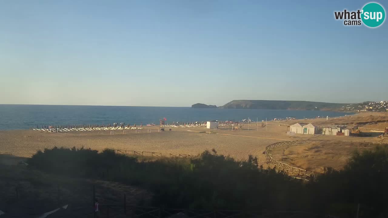 Webcam Torre dei Corsari – Vista live sulla spiaggia da Punta Usai