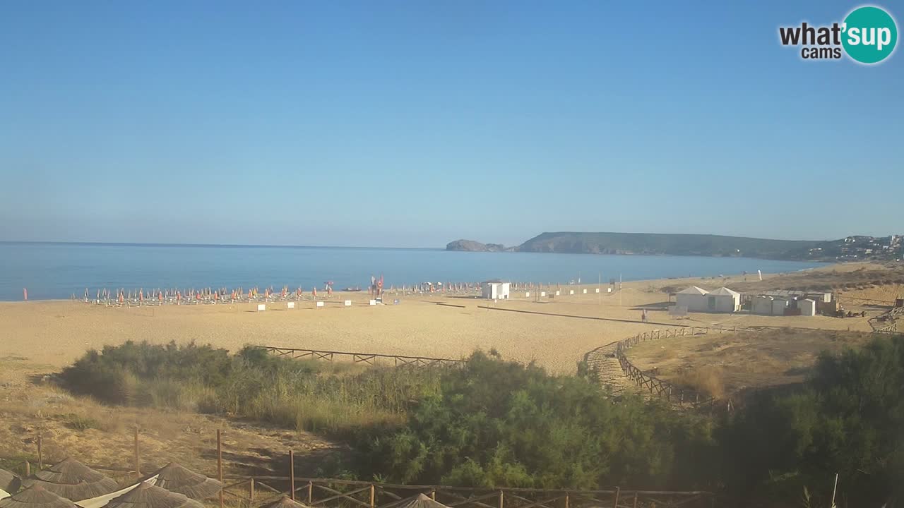 Webcam Torre dei Corsari – Vista live sulla spiaggia da Punta Usai