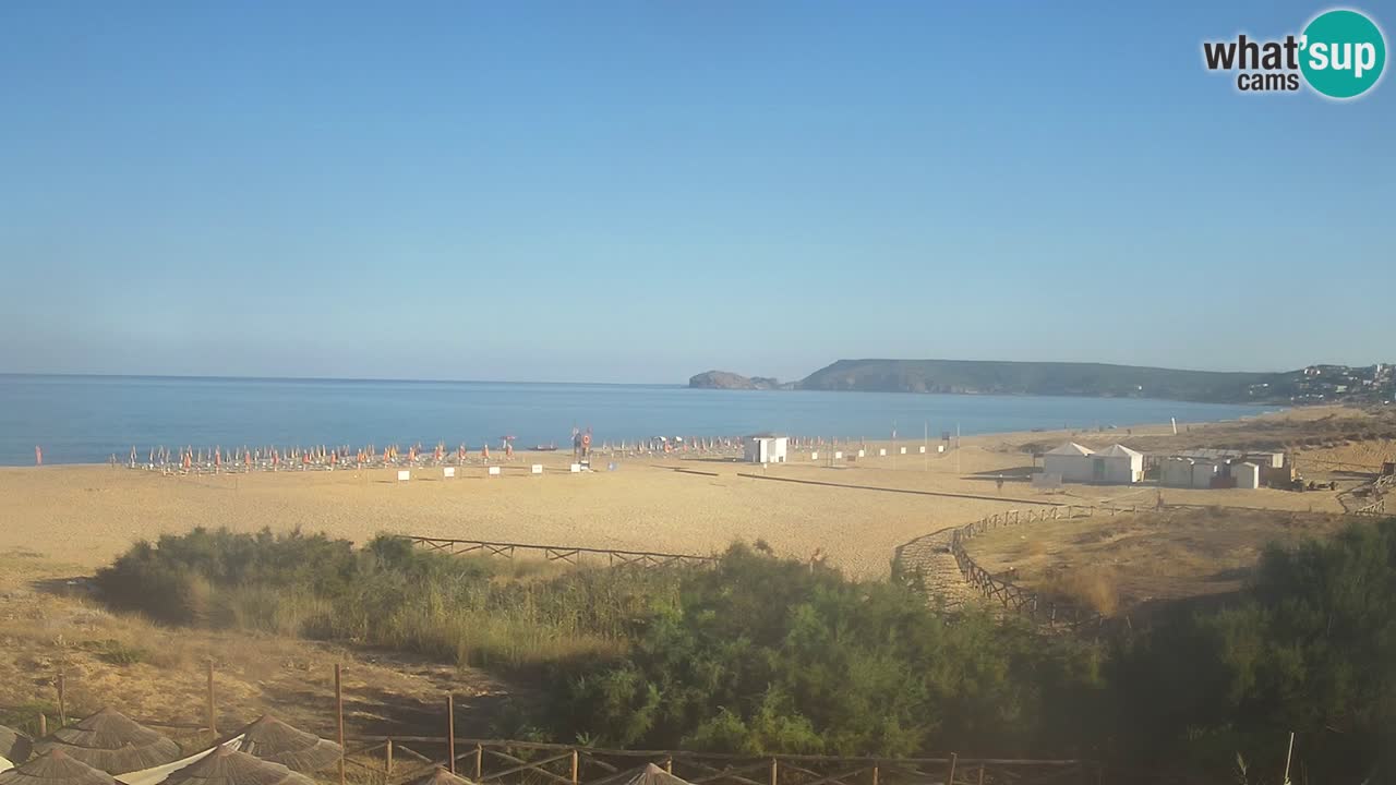 Cámara web Torre dei Corsari – Vista en directo de la playa desde Punta Usai
