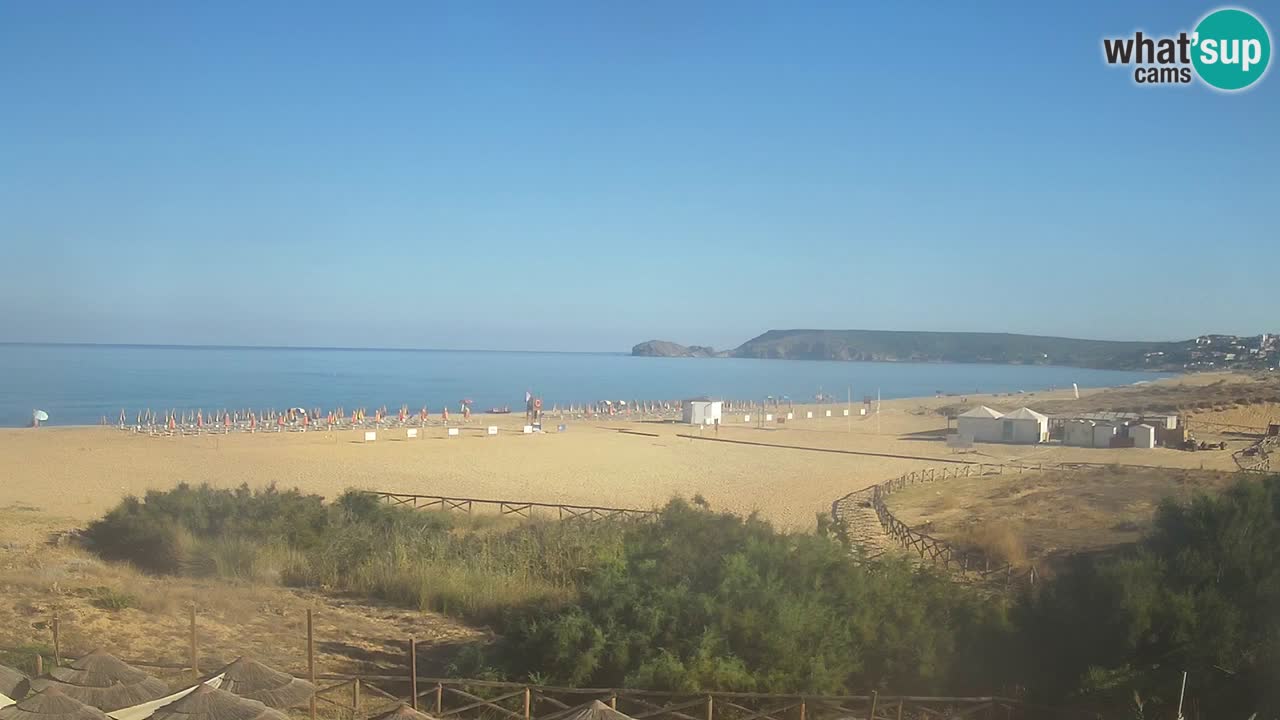 Cámara web Torre dei Corsari – Vista en directo de la playa desde Punta Usai