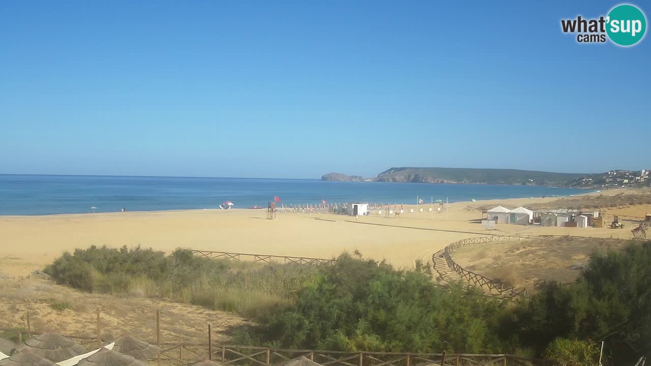 Cámara web Torre dei Corsari – Vista en directo de la playa desde Punta Usai
