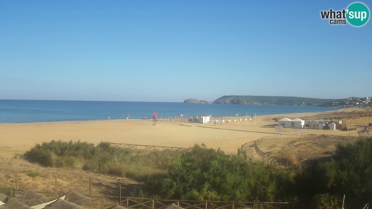 Cámara web Torre dei Corsari – Vista en directo de la playa desde Punta Usai