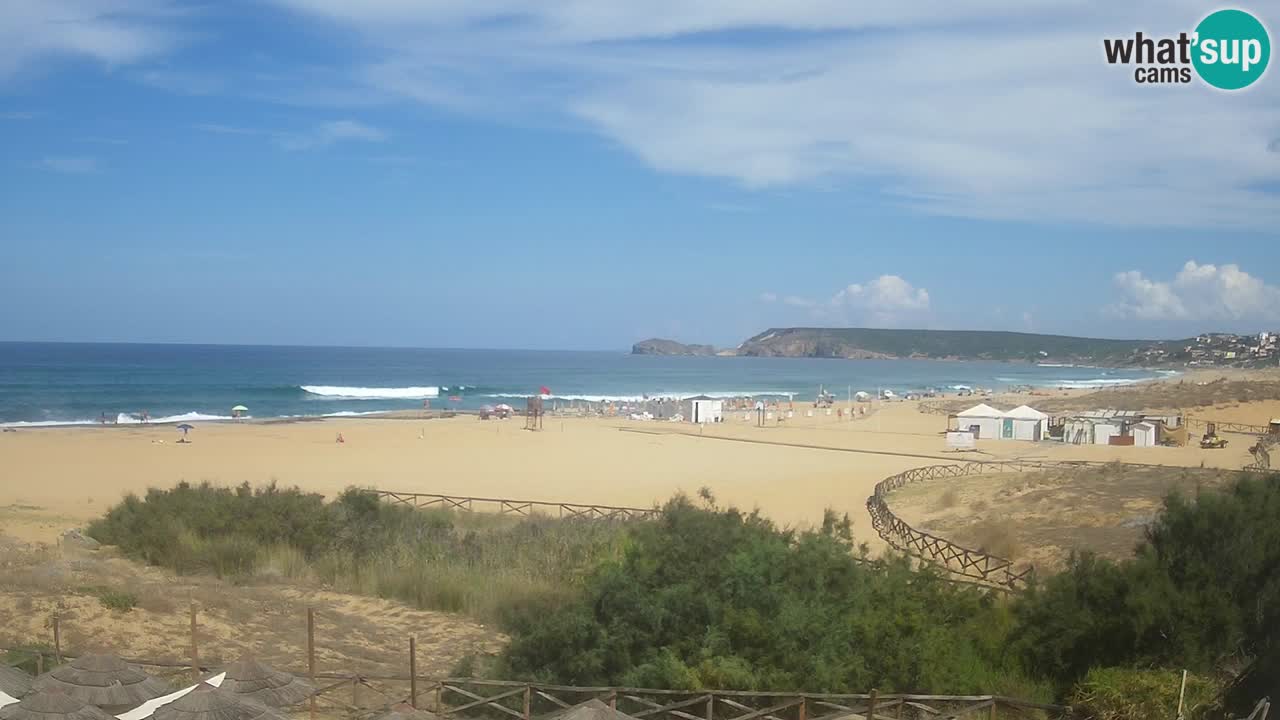 Cámara web Torre dei Corsari – Vista en directo de la playa desde Punta Usai