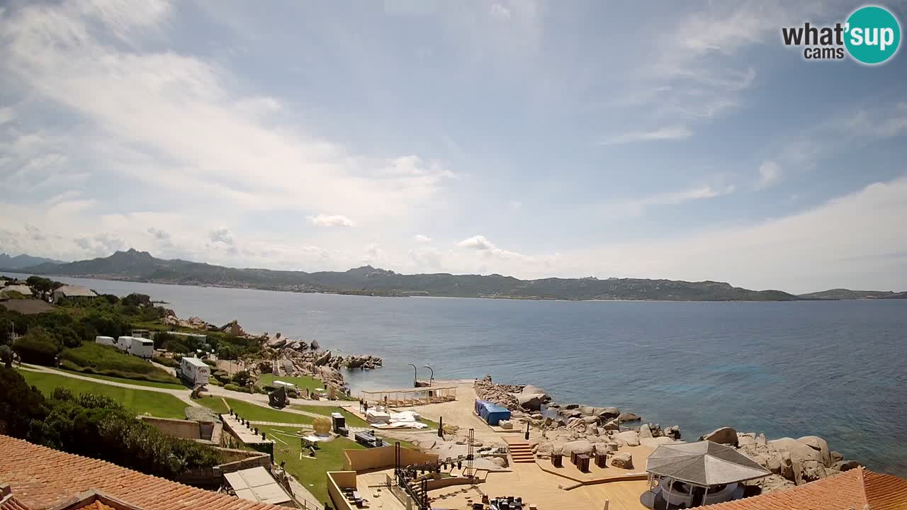 Live Phi Beach – Forte Cappellini camera en vivo Porto Cervo – Arzachena – Cerdeña