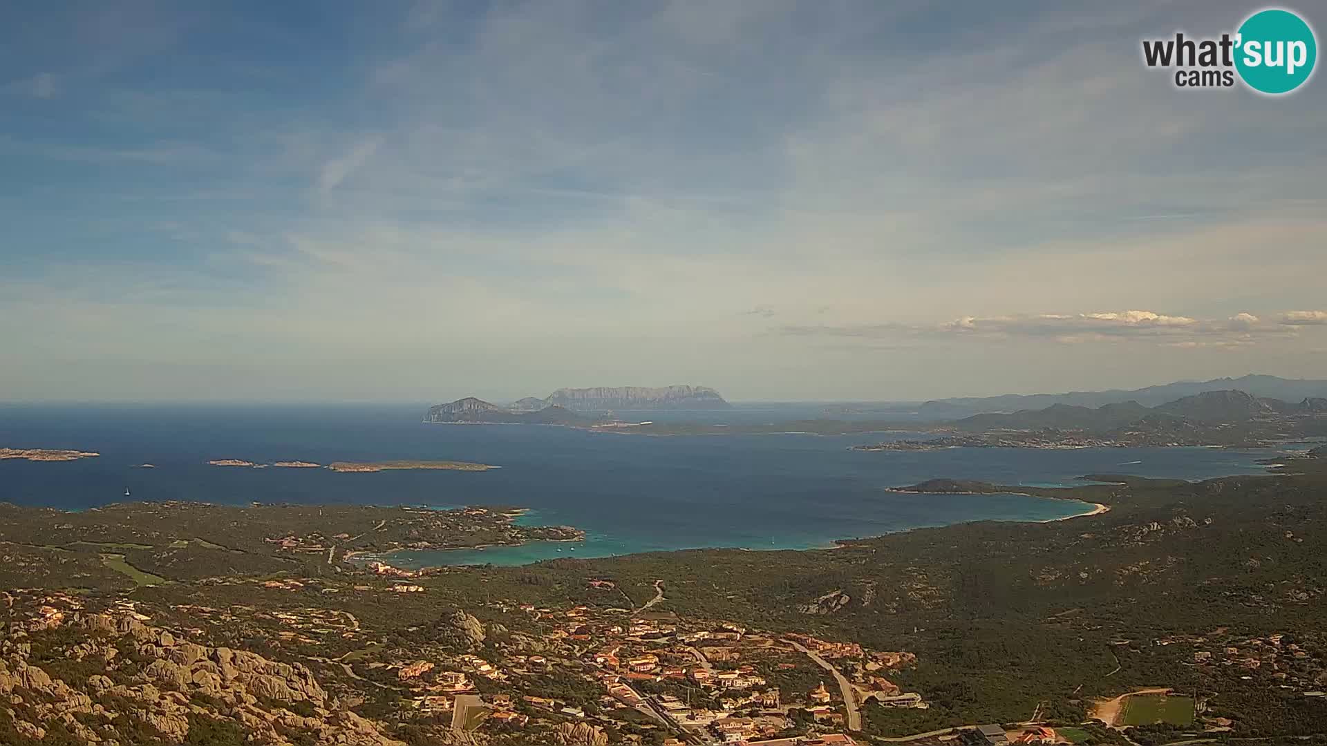 Monte Moro webcam Costa Smeralda vista panoramica Sardegna