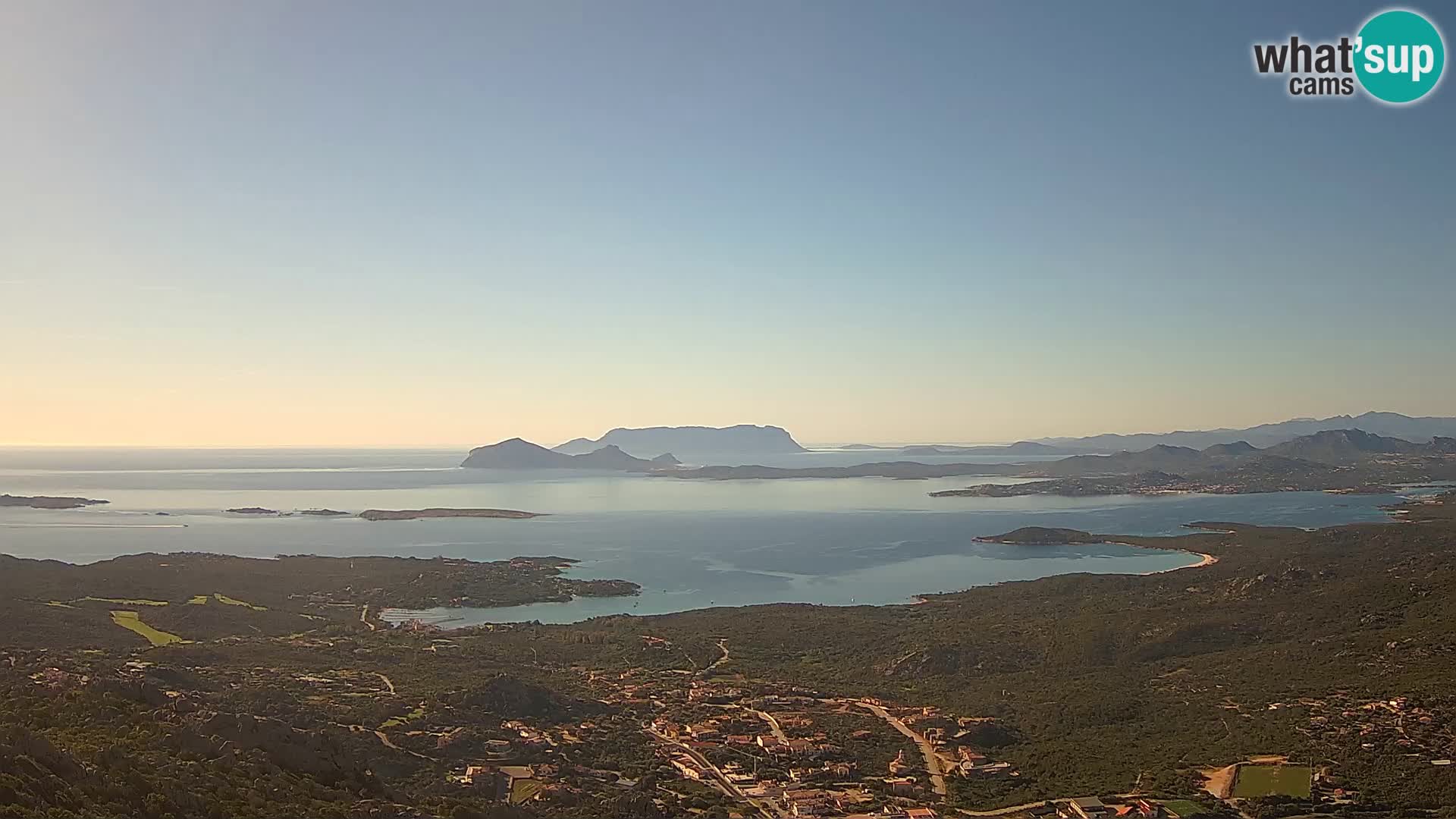 Monte Moro spletna kamera Costa Smeralda panoramski pogled na Sardinijo