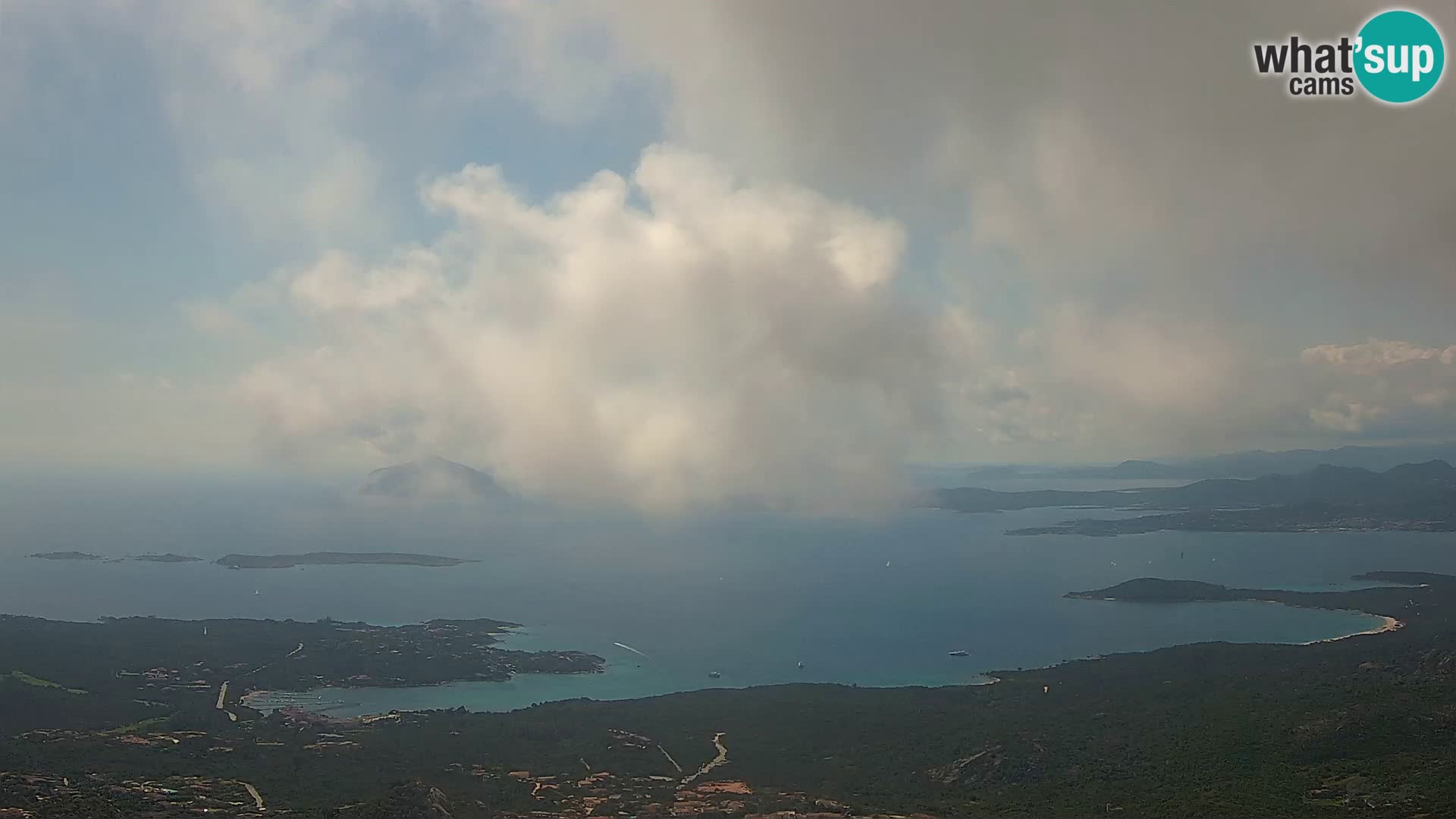 Monte Moro webcam Costa Smeralda panoramic view Sardinia