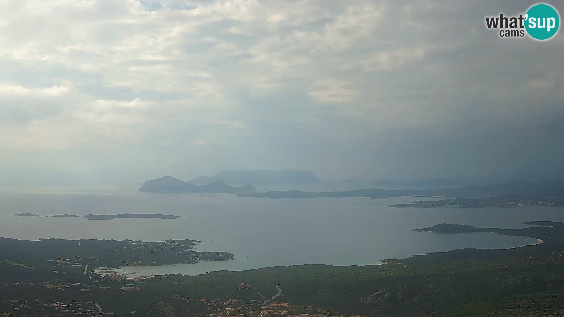 Monte Moro camera en vivo Costa Smeralda vista panorámica Cerdeña