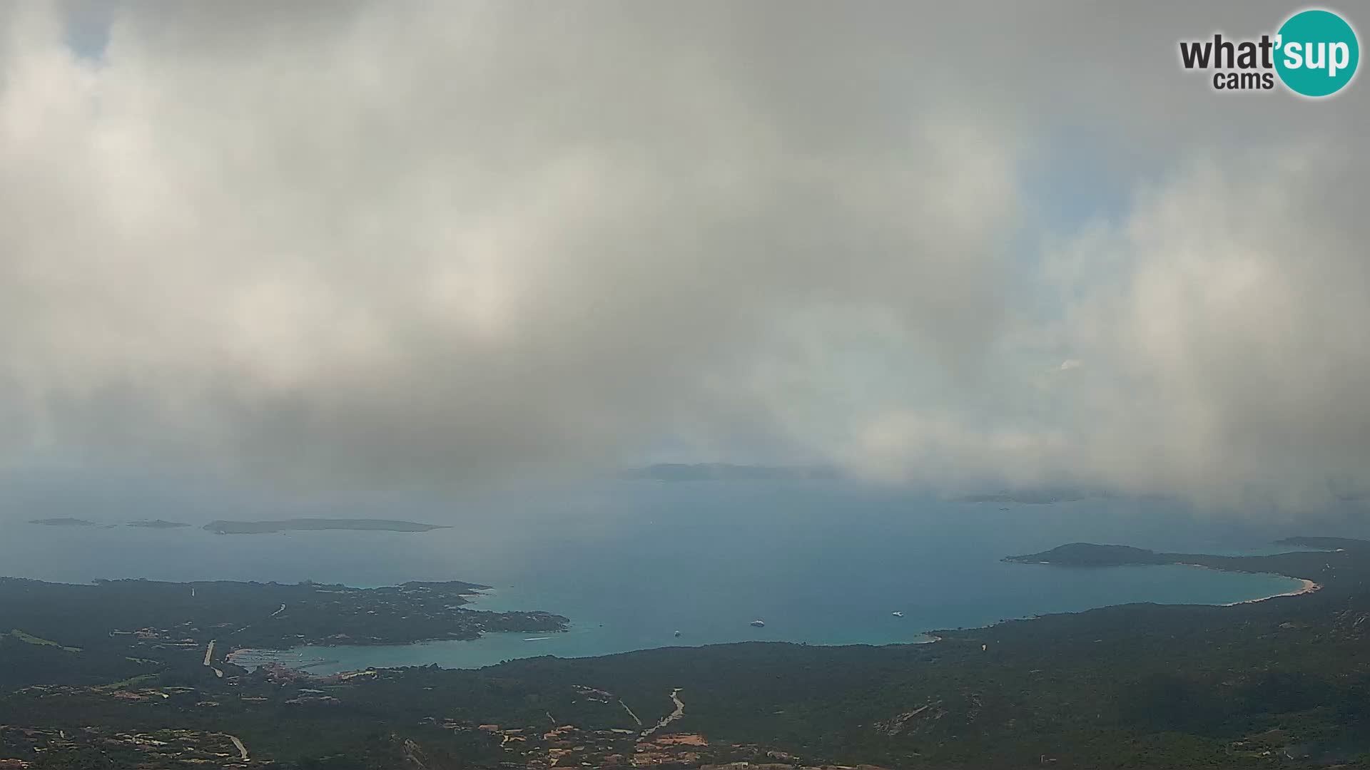 Monte Moro web kamera Costa Smeralda panoramski pogled na Sardiniju
