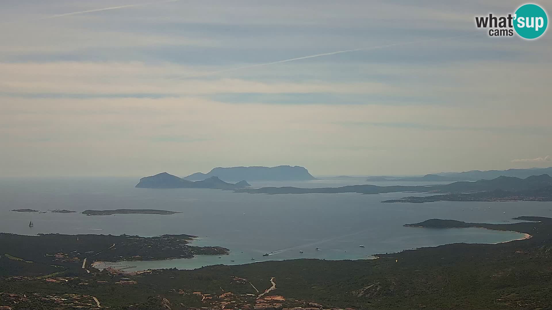 Monte Moro camera en vivo Costa Smeralda vista panorámica Cerdeña