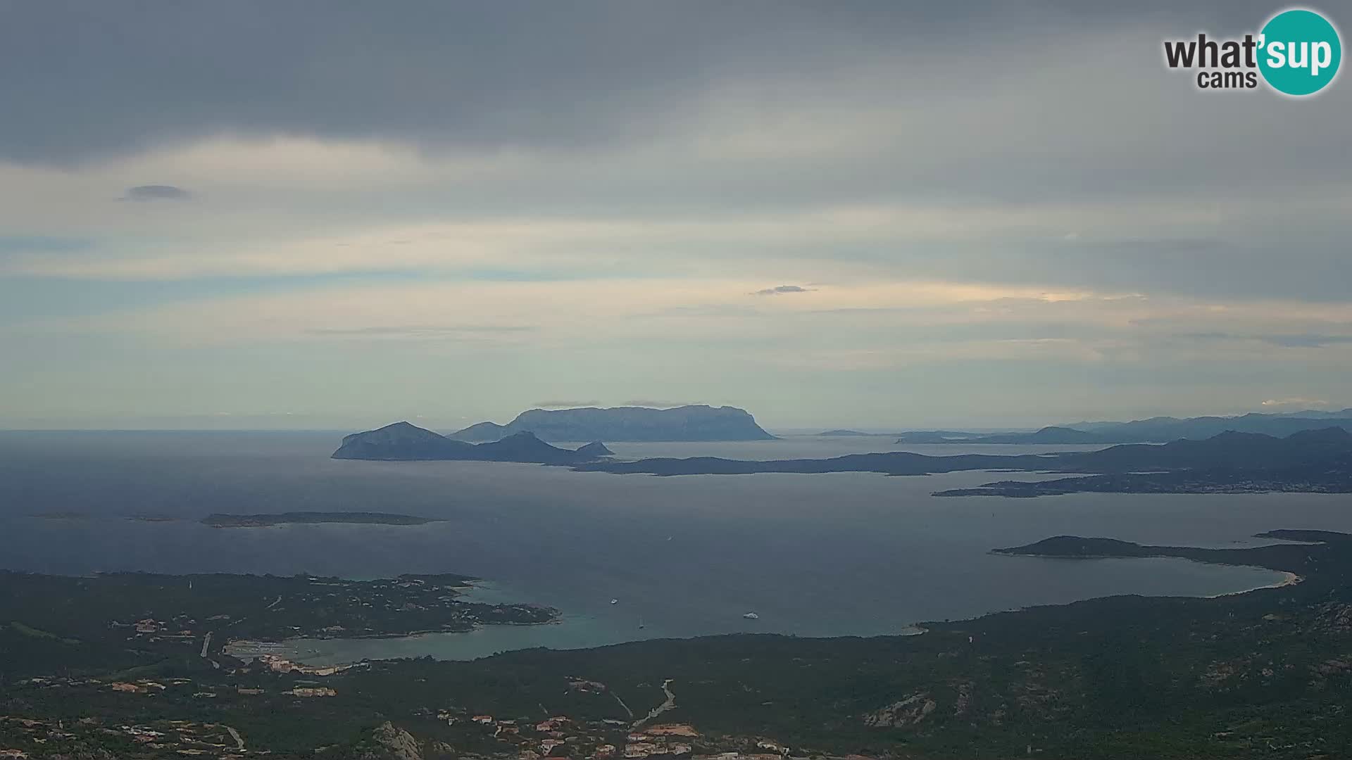 Monte Moro camera en vivo Costa Smeralda vista panorámica Cerdeña