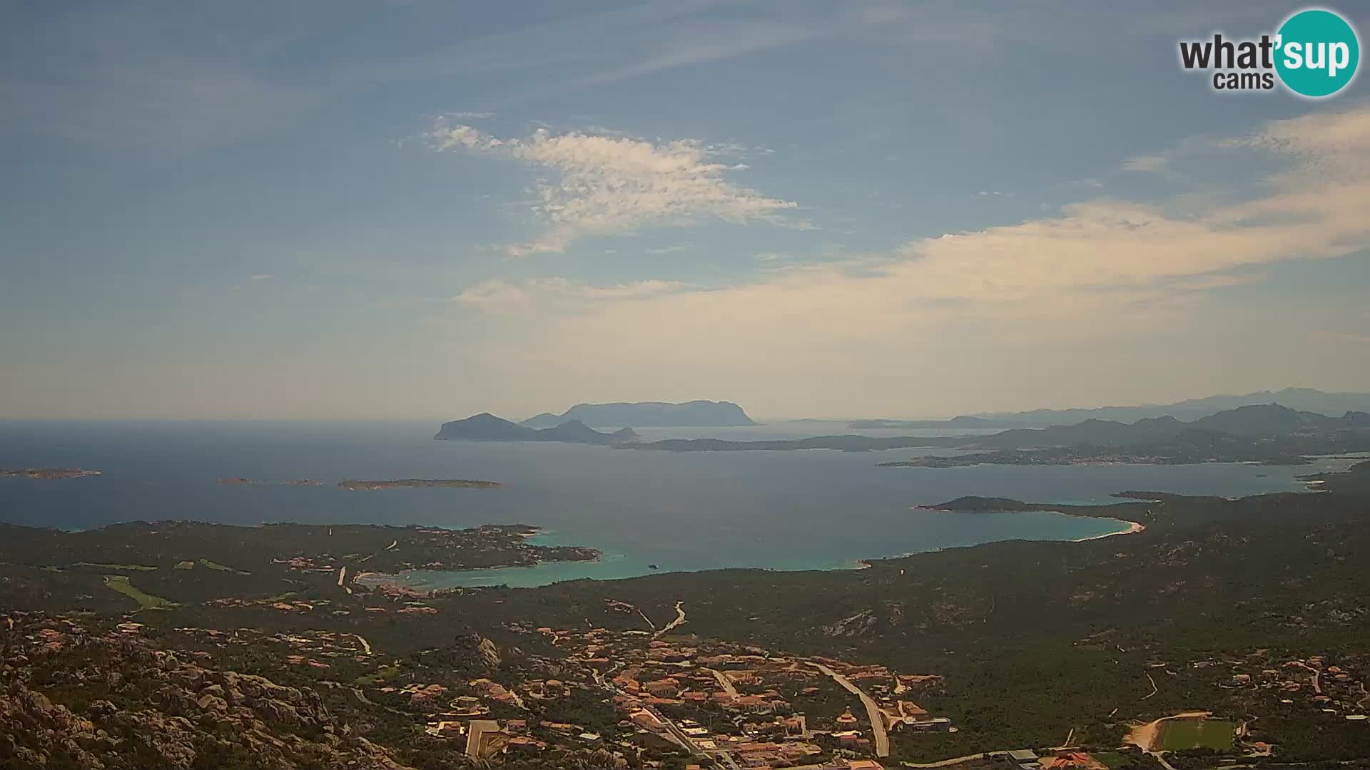 Monte Moro webcam Costa Smeralda vista panoramica Sardegna