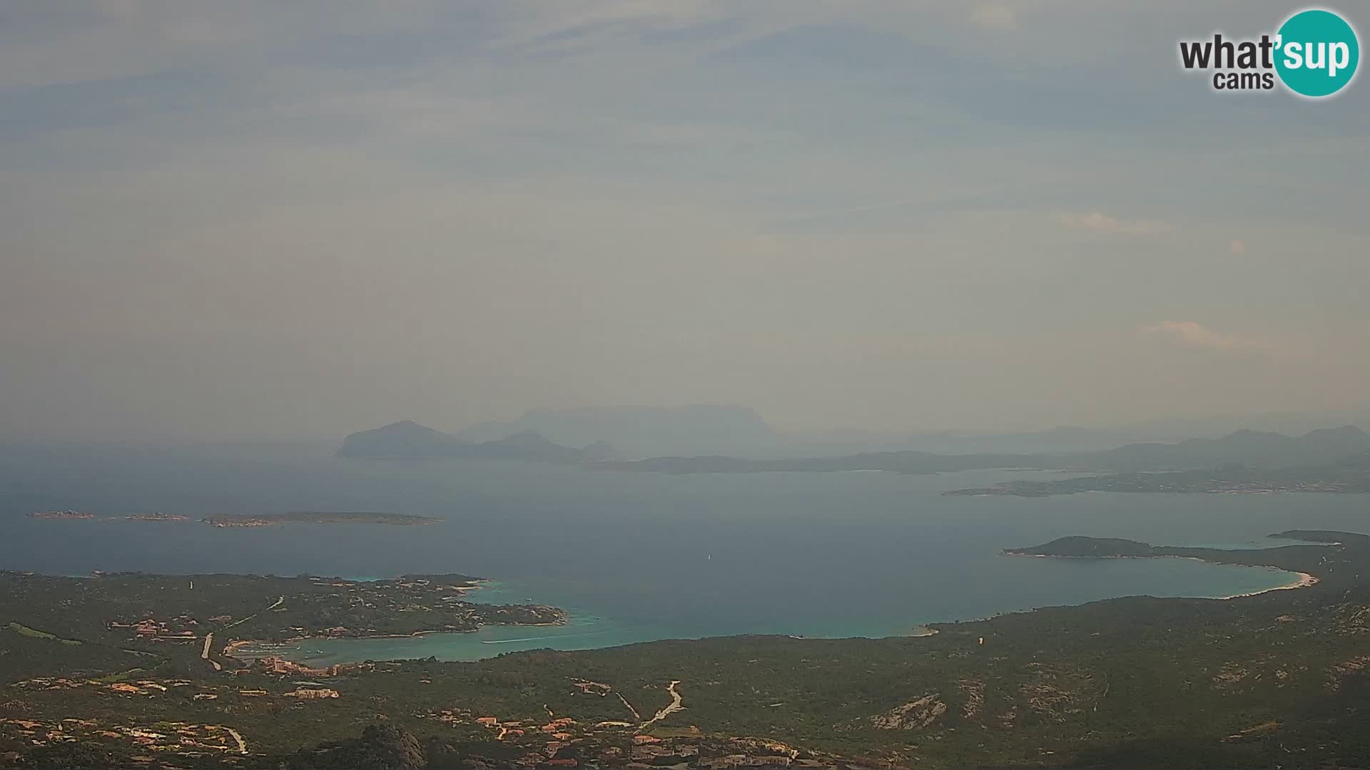 Monte Moro webcam Costa Smeralda panoramic view Sardinia