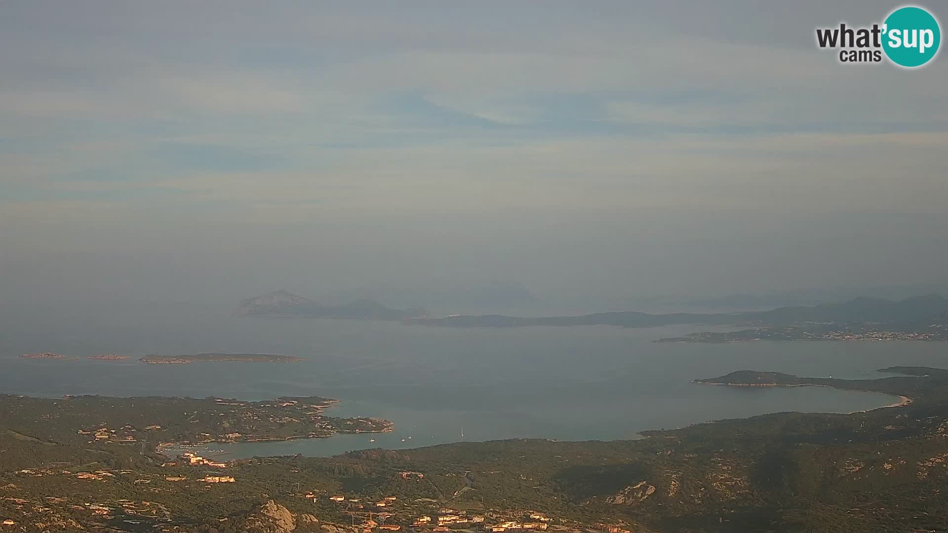 Monte Moro webcam Costa Smeralda panoramic view Sardinia