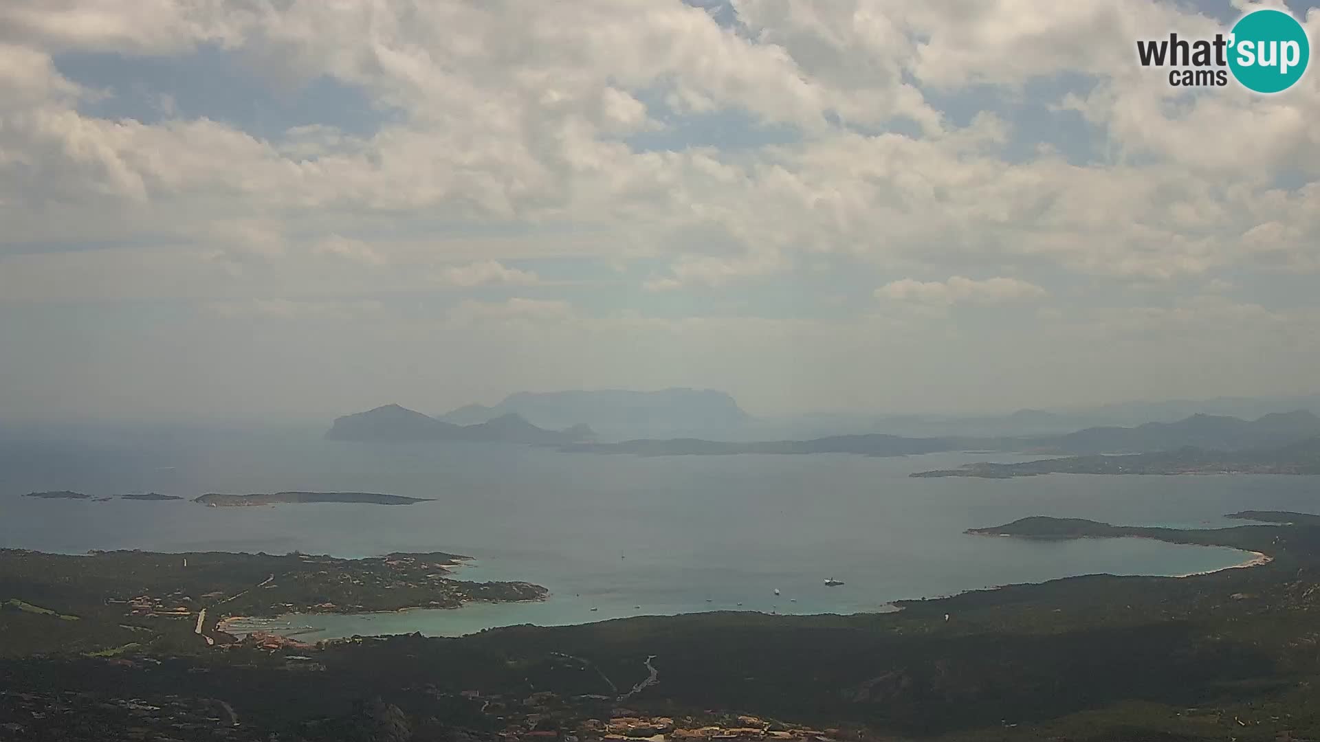 Monte Moro live cam Costa Smeralda Panoramablick Sardinien