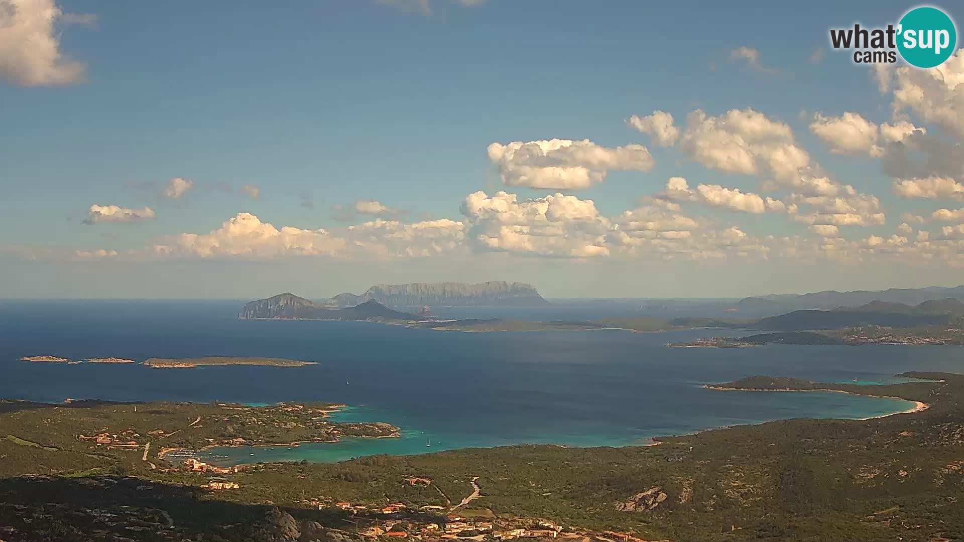 Monte Moro spletna kamera Costa Smeralda panoramski pogled na Sardinijo