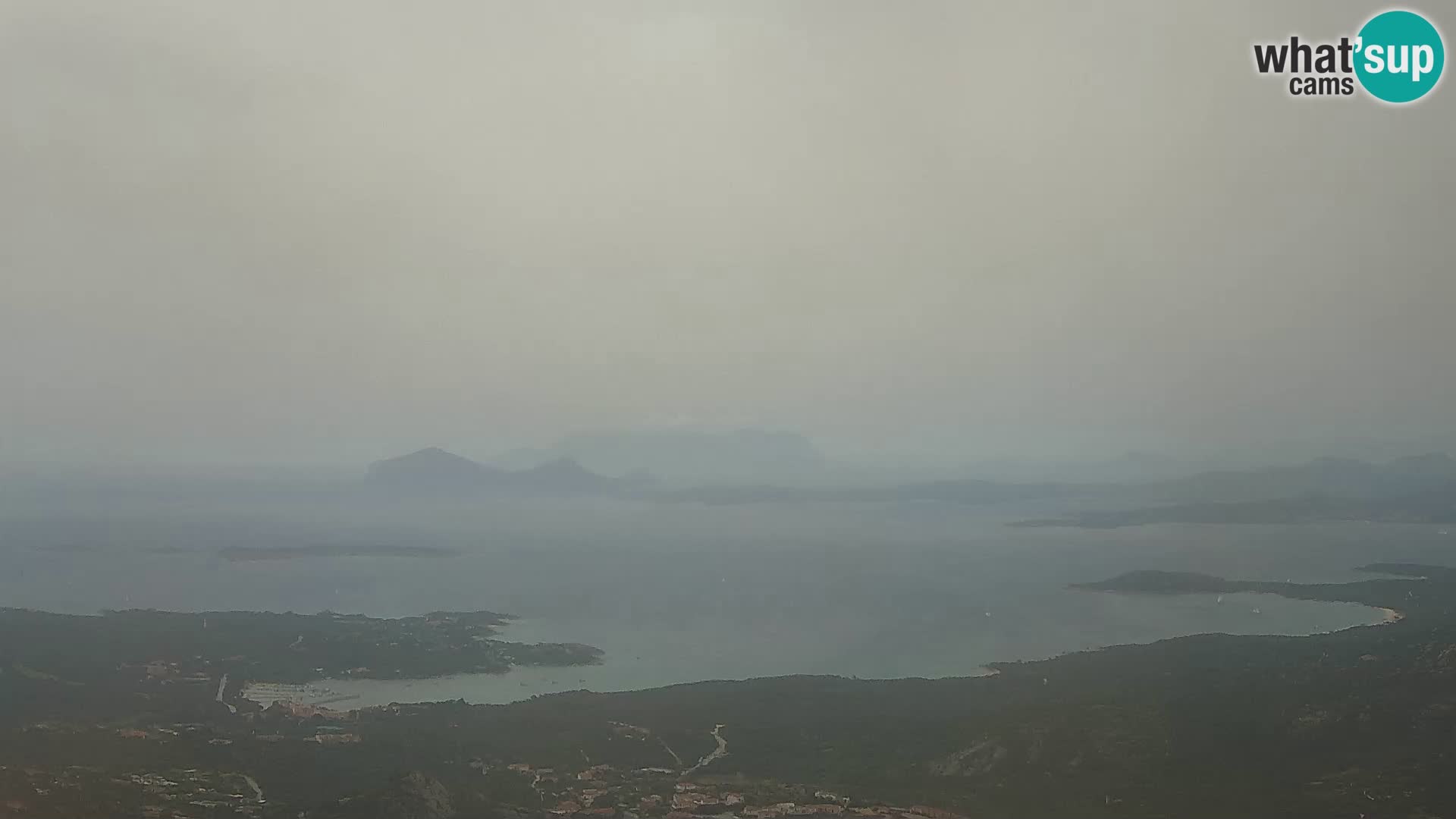 Monte Moro web kamera Costa Smeralda panoramski pogled na Sardiniju