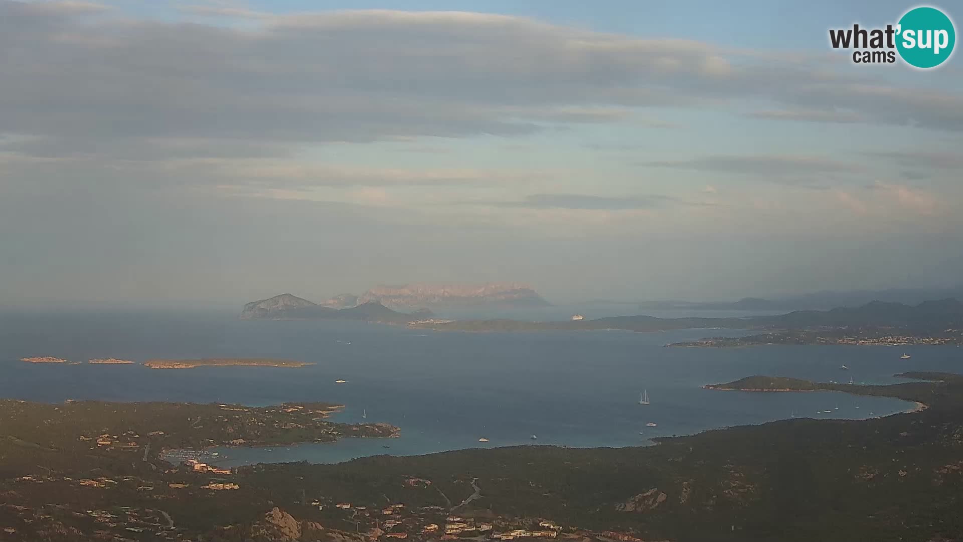 Monte Moro livecam Costa Smeralda vue panoramique Sardaigne