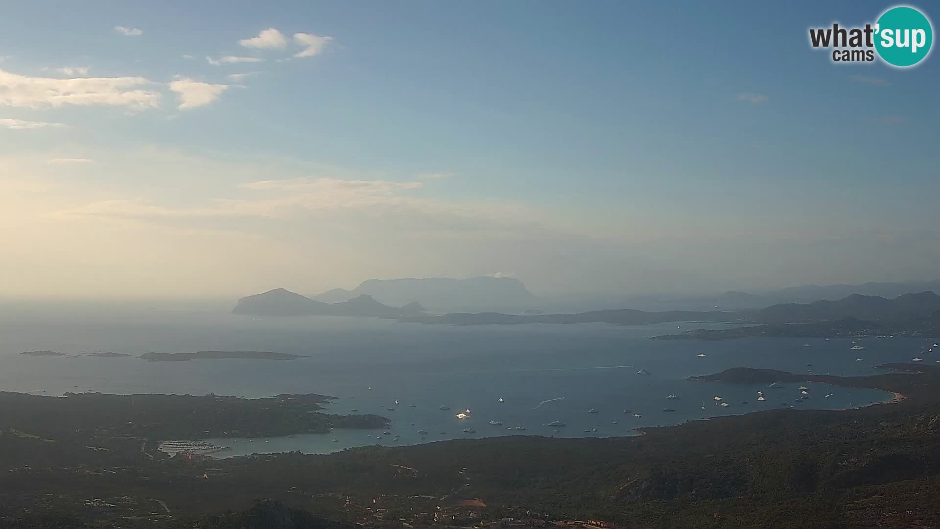 Monte Moro livecam Costa Smeralda vue panoramique Sardaigne