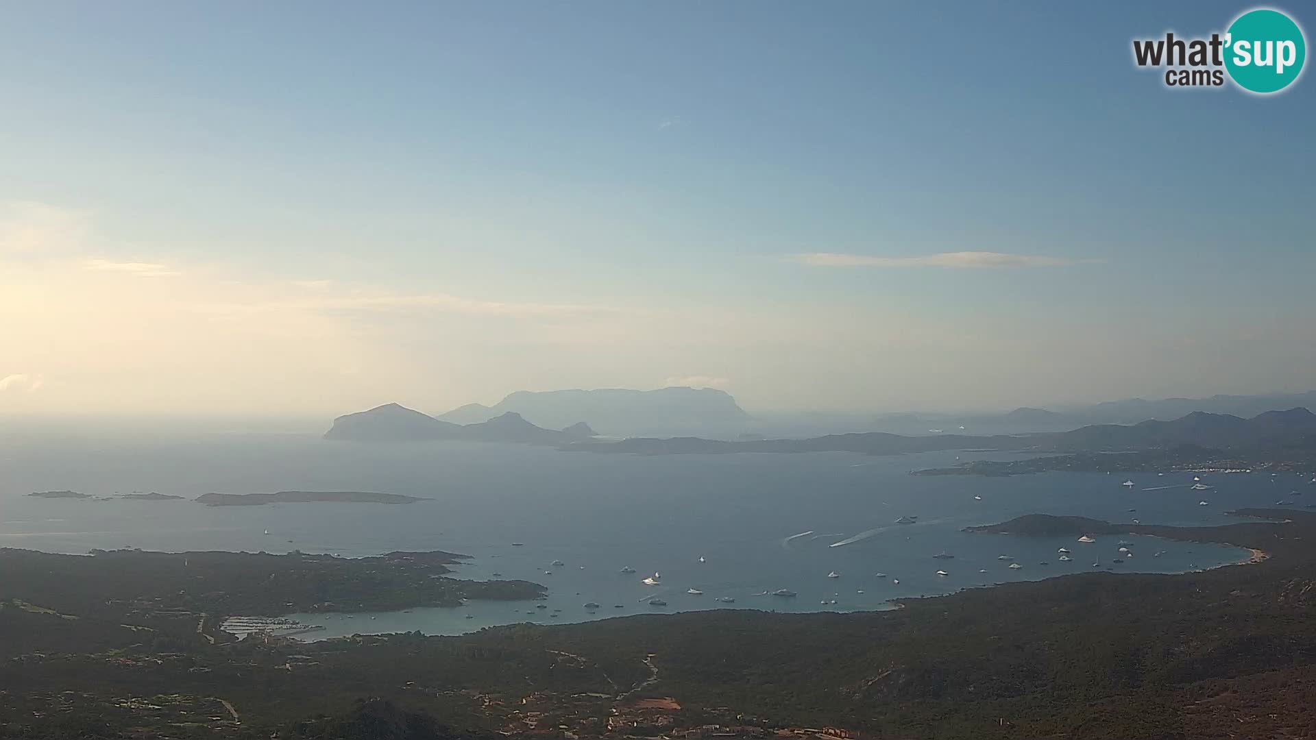 Monte Moro spletna kamera Costa Smeralda panoramski pogled na Sardinijo