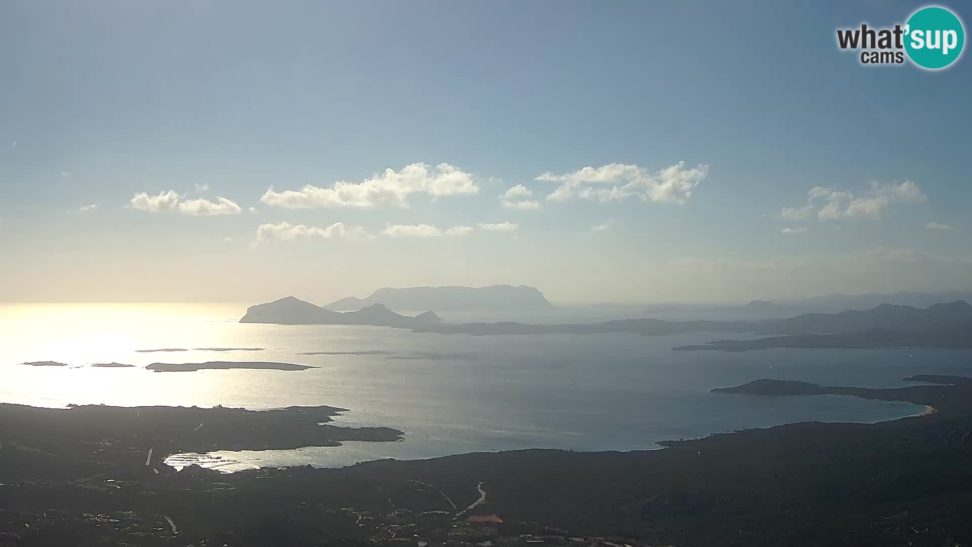 Monte Moro spletna kamera Costa Smeralda panoramski pogled na Sardinijo