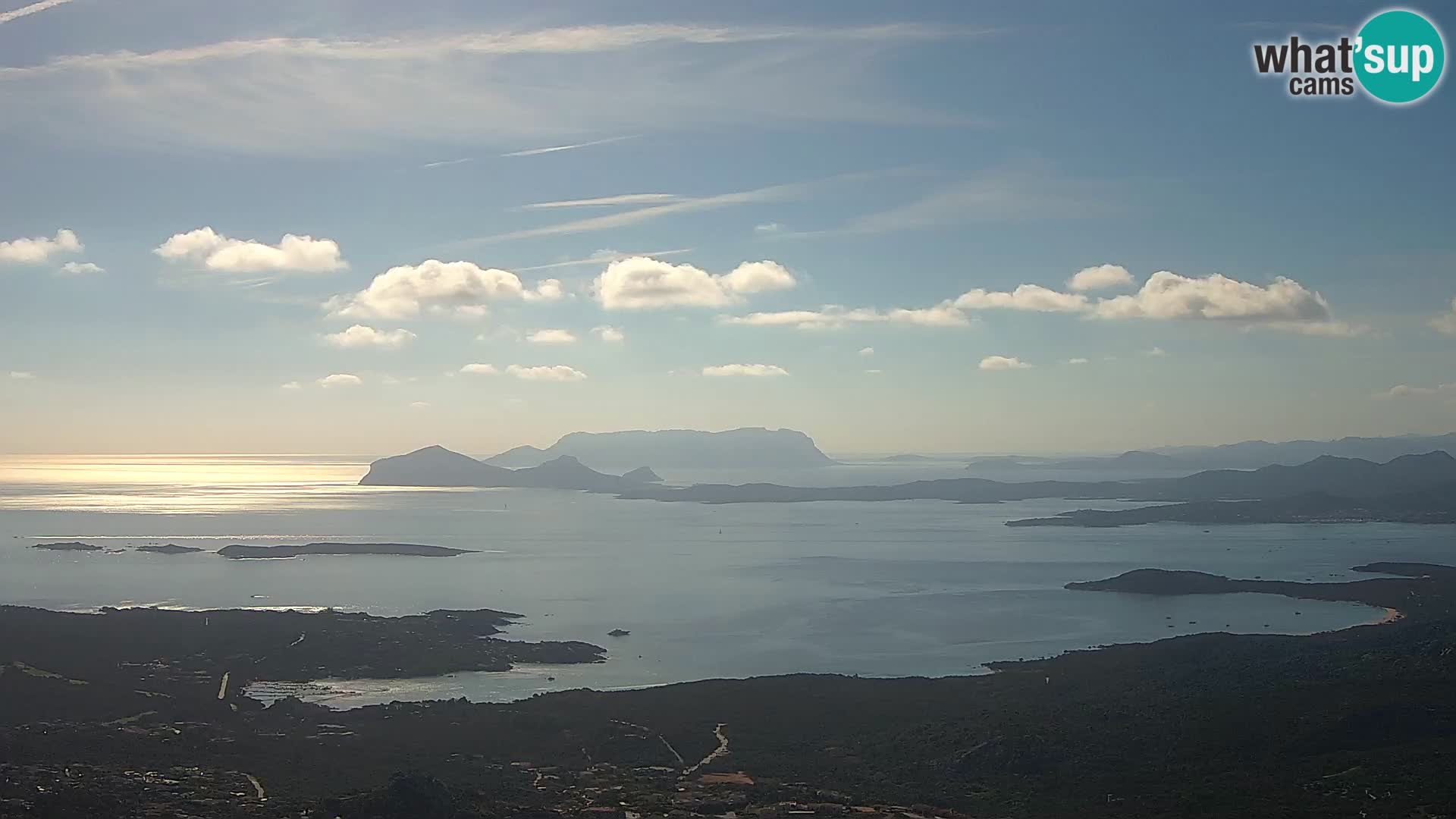 Monte Moro camera en vivo Costa Smeralda vista panorámica Cerdeña