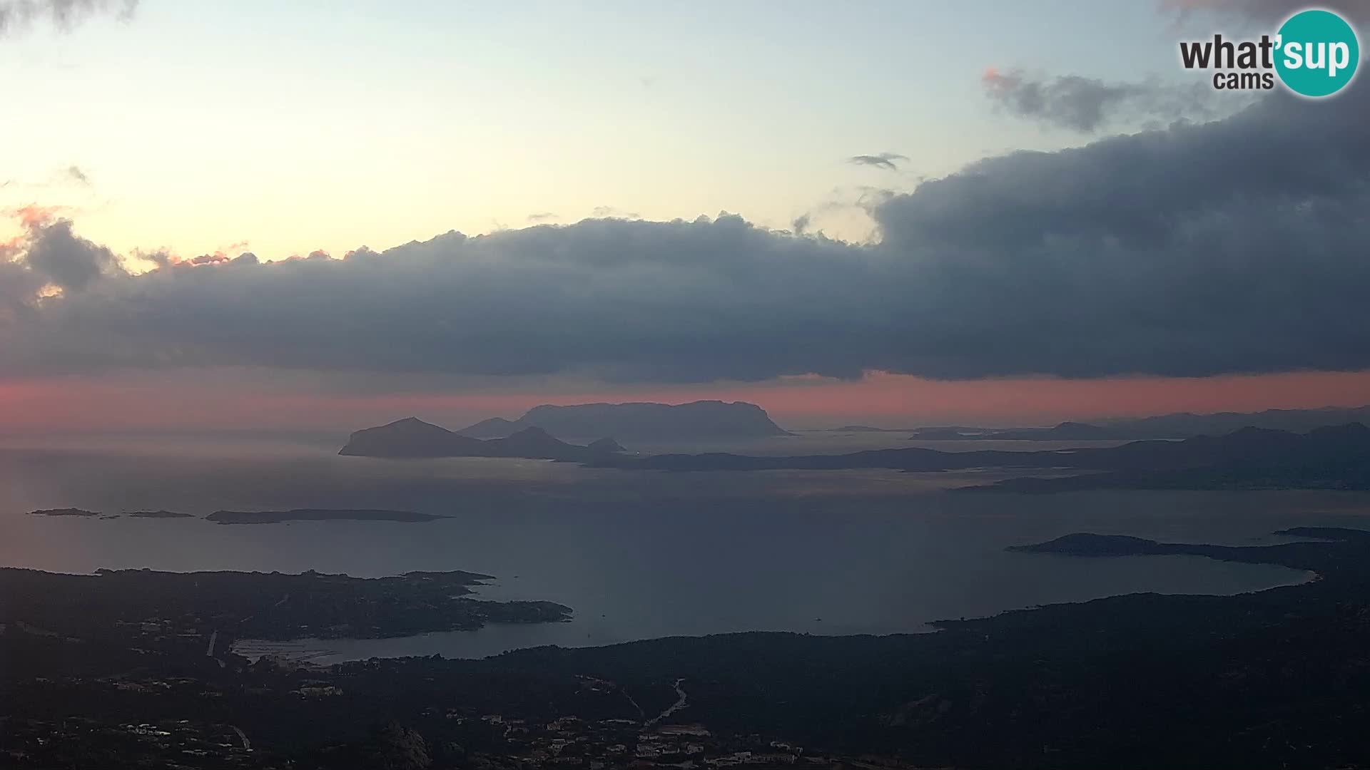 Monte Moro web kamera Costa Smeralda panoramski pogled na Sardiniju