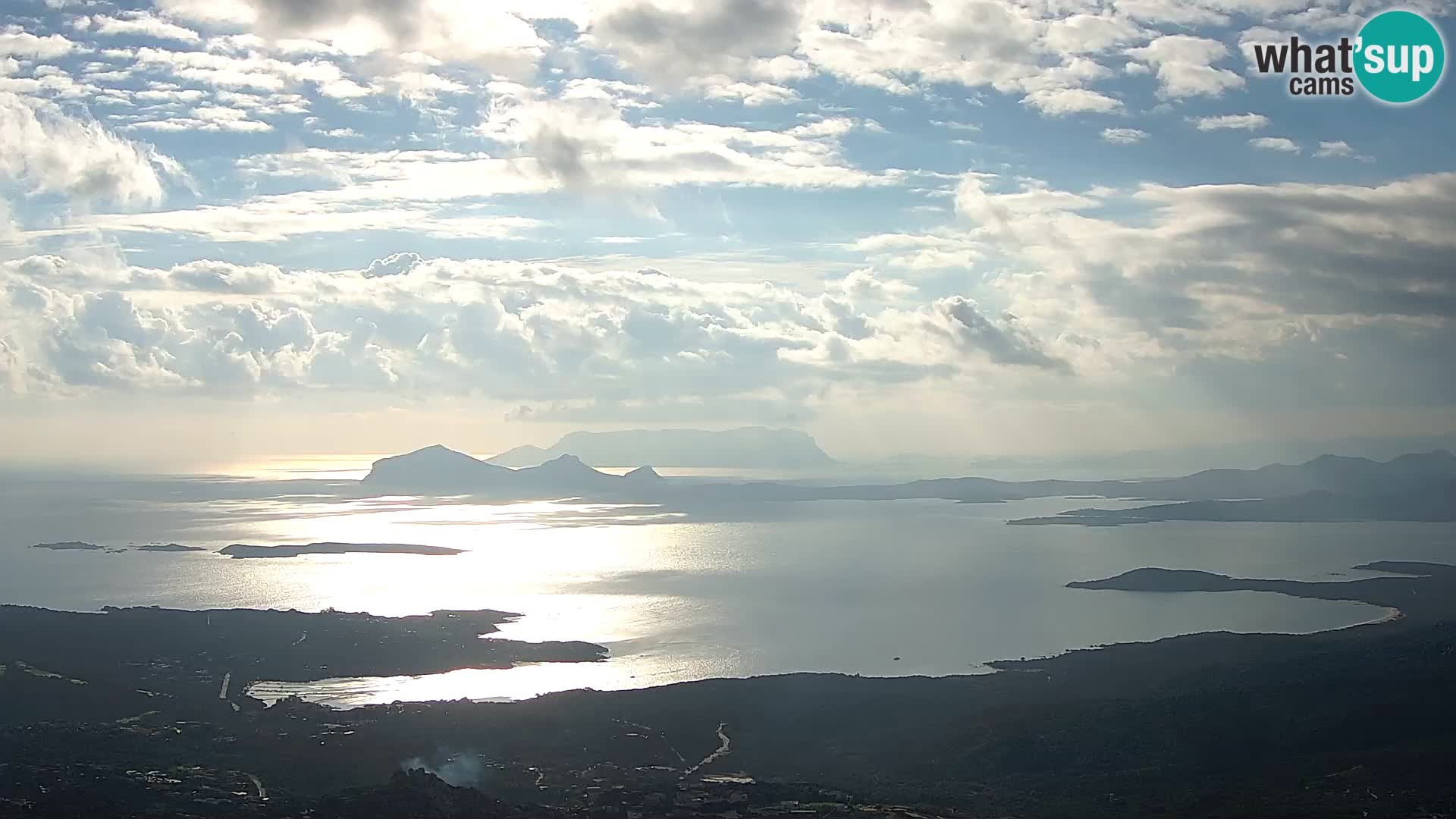 Monte Moro spletna kamera Costa Smeralda panoramski pogled na Sardinijo