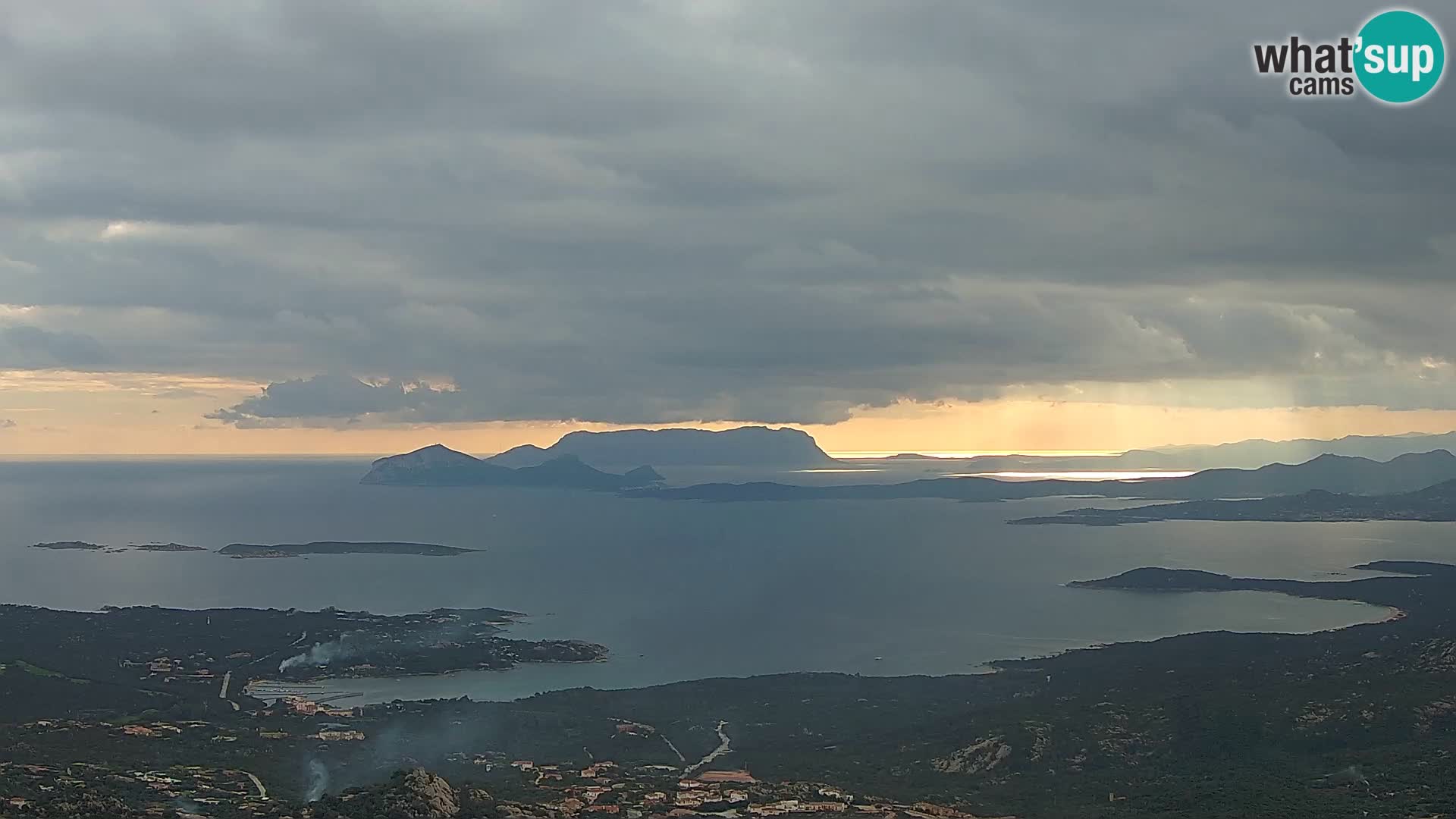 Monte Moro web kamera Costa Smeralda panoramski pogled na Sardiniju