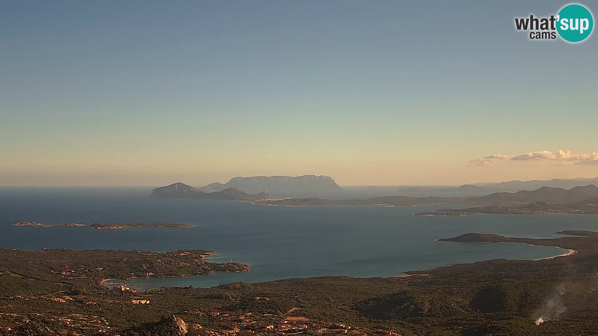 Monte Moro spletna kamera Costa Smeralda panoramski pogled na Sardinijo