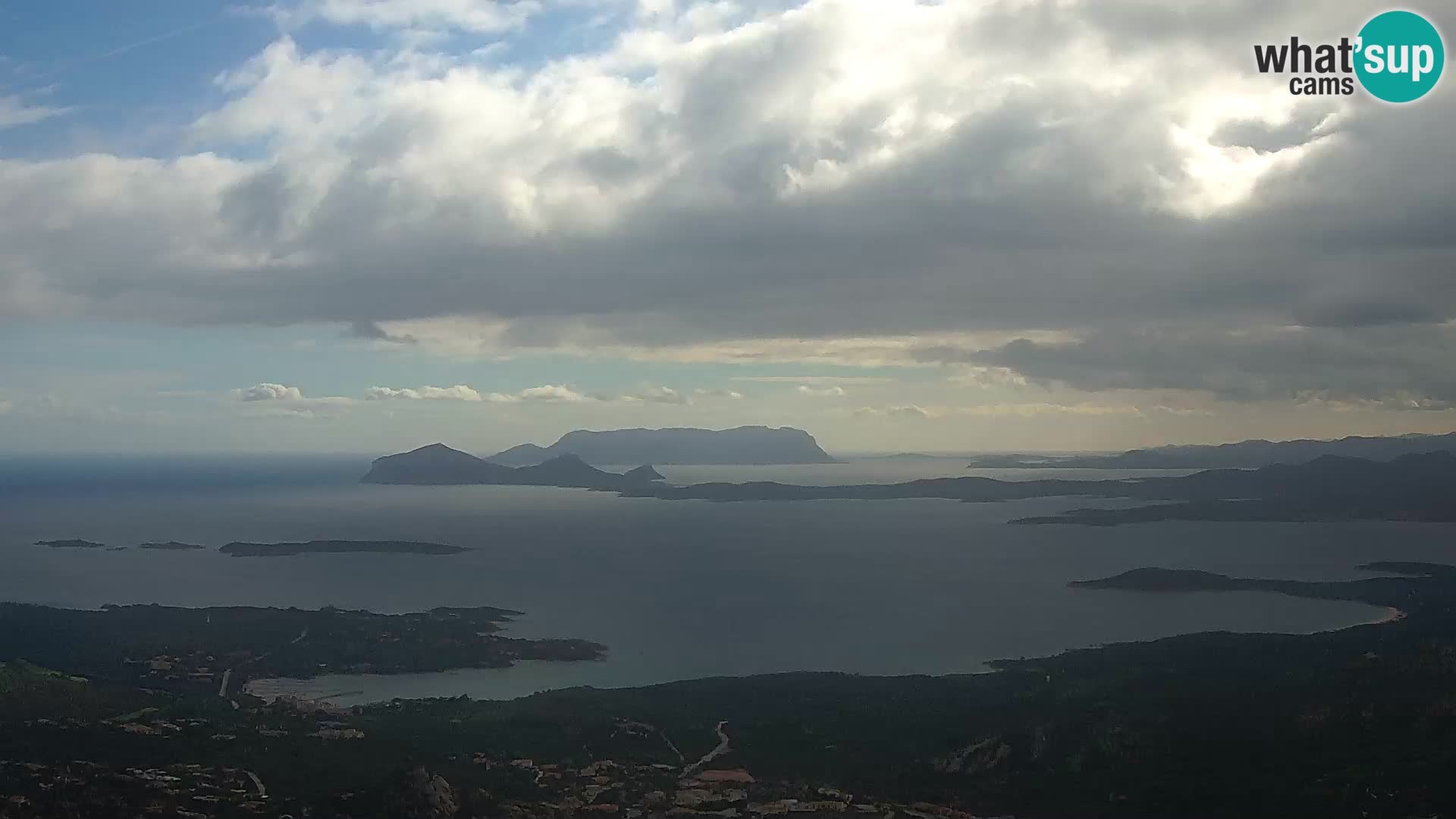 Monte Moro webcam Costa Smeralda vista panoramica Sardegna