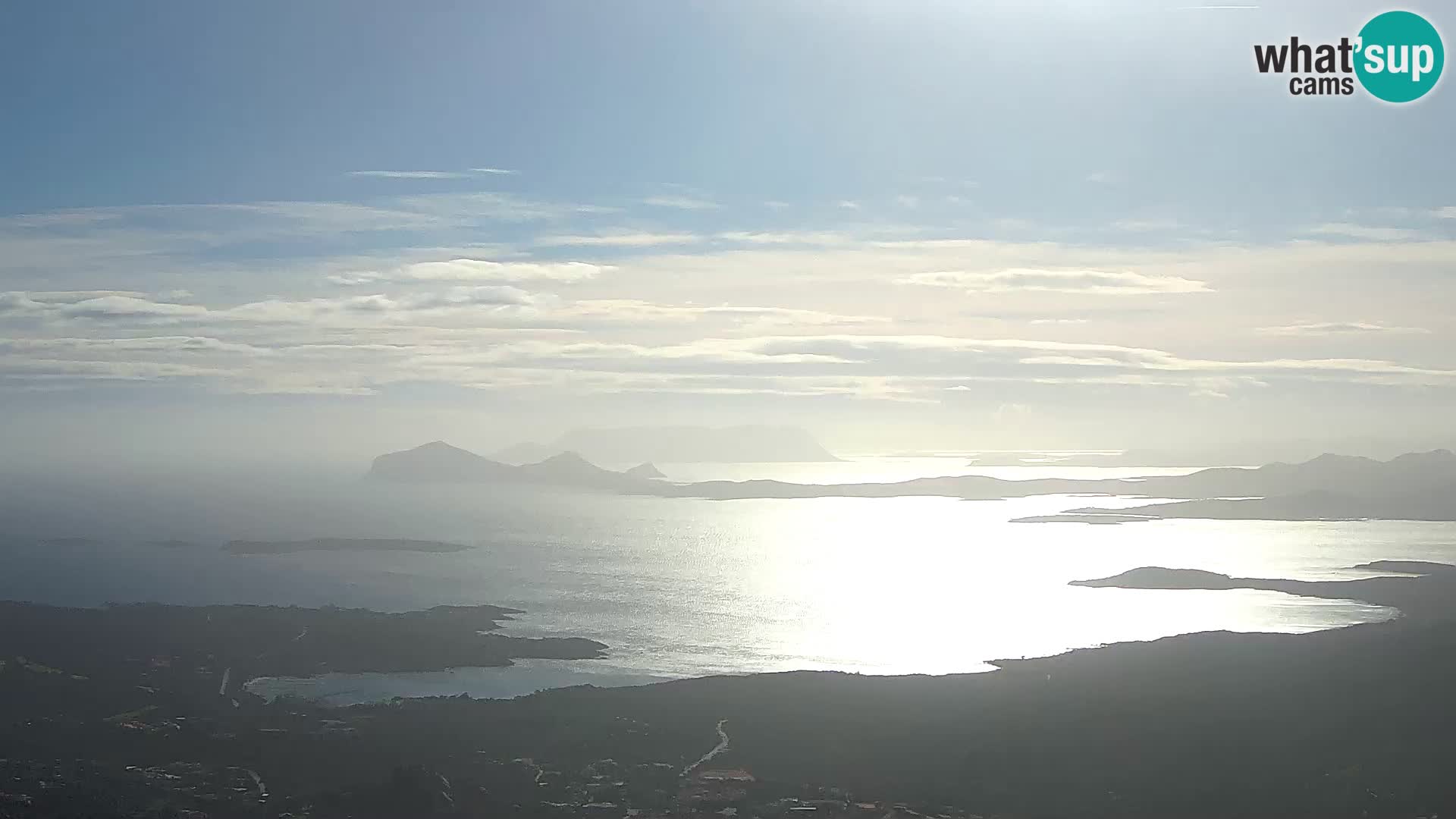 Monte Moro camera en vivo Costa Smeralda vista panorámica Cerdeña