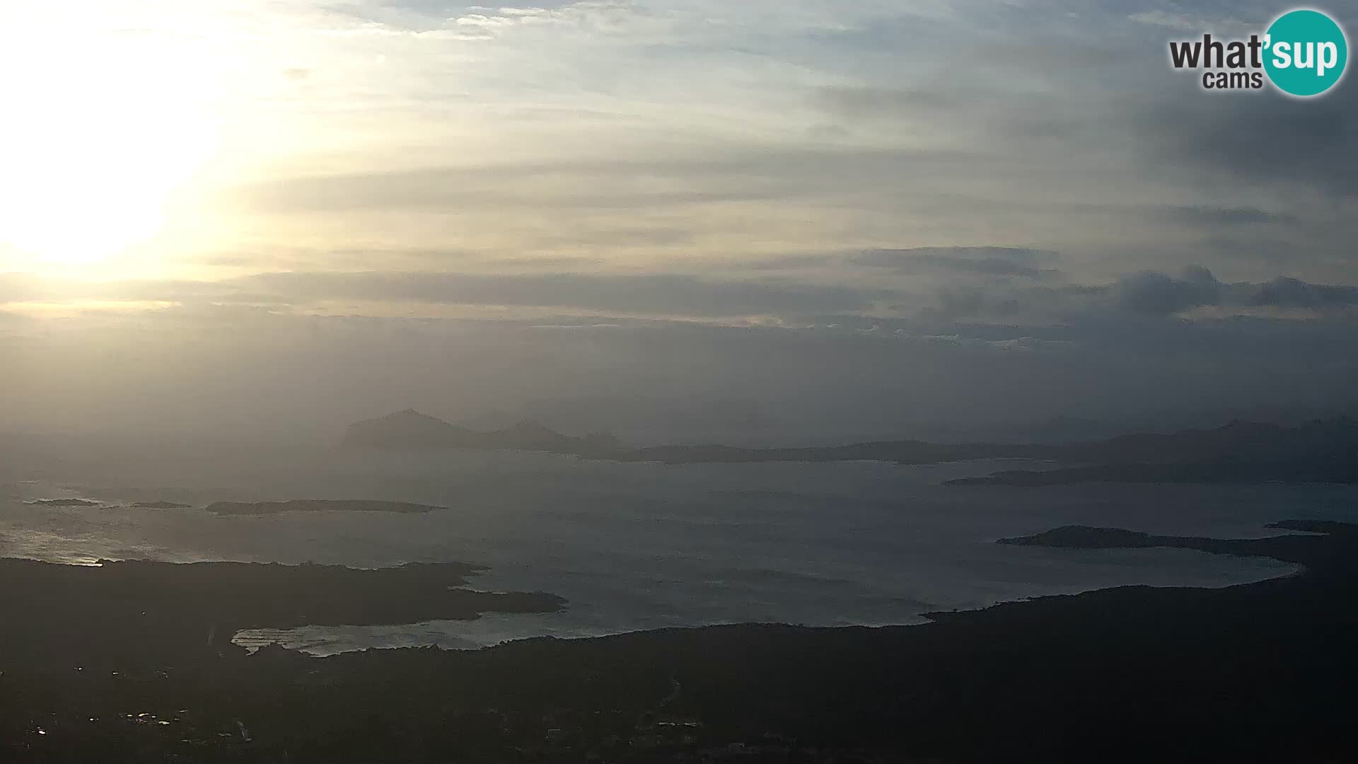 Monte Moro web kamera Costa Smeralda panoramski pogled na Sardiniju