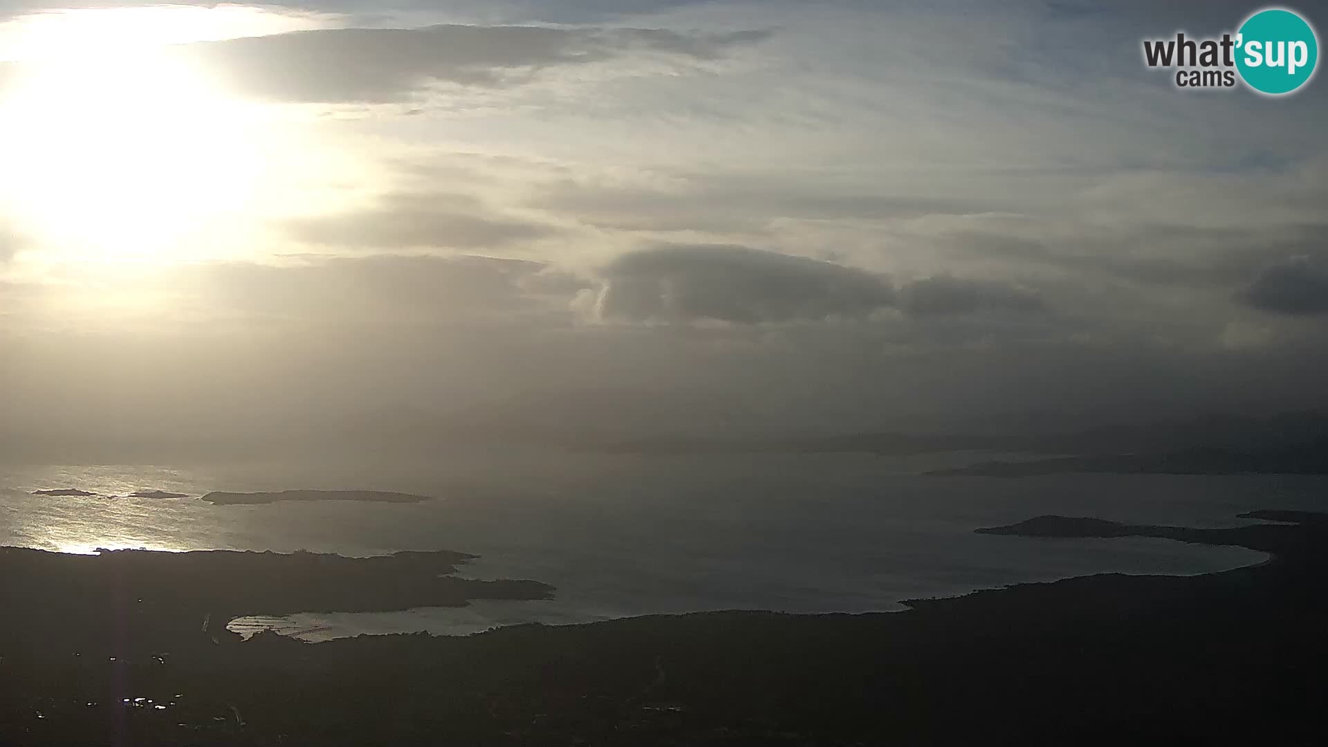 Monte Moro spletna kamera Costa Smeralda panoramski pogled na Sardinijo