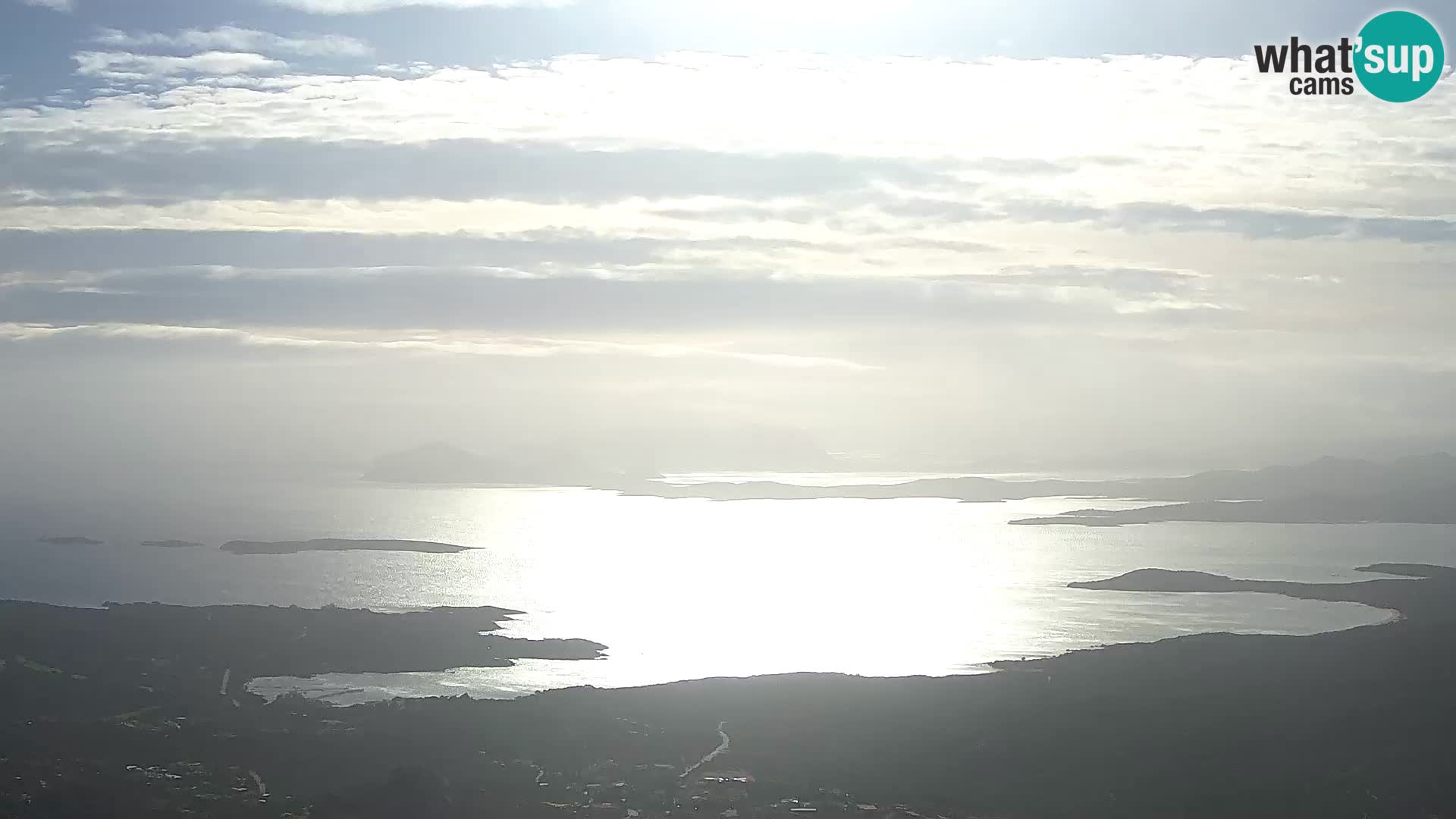 Monte Moro spletna kamera Costa Smeralda panoramski pogled na Sardinijo