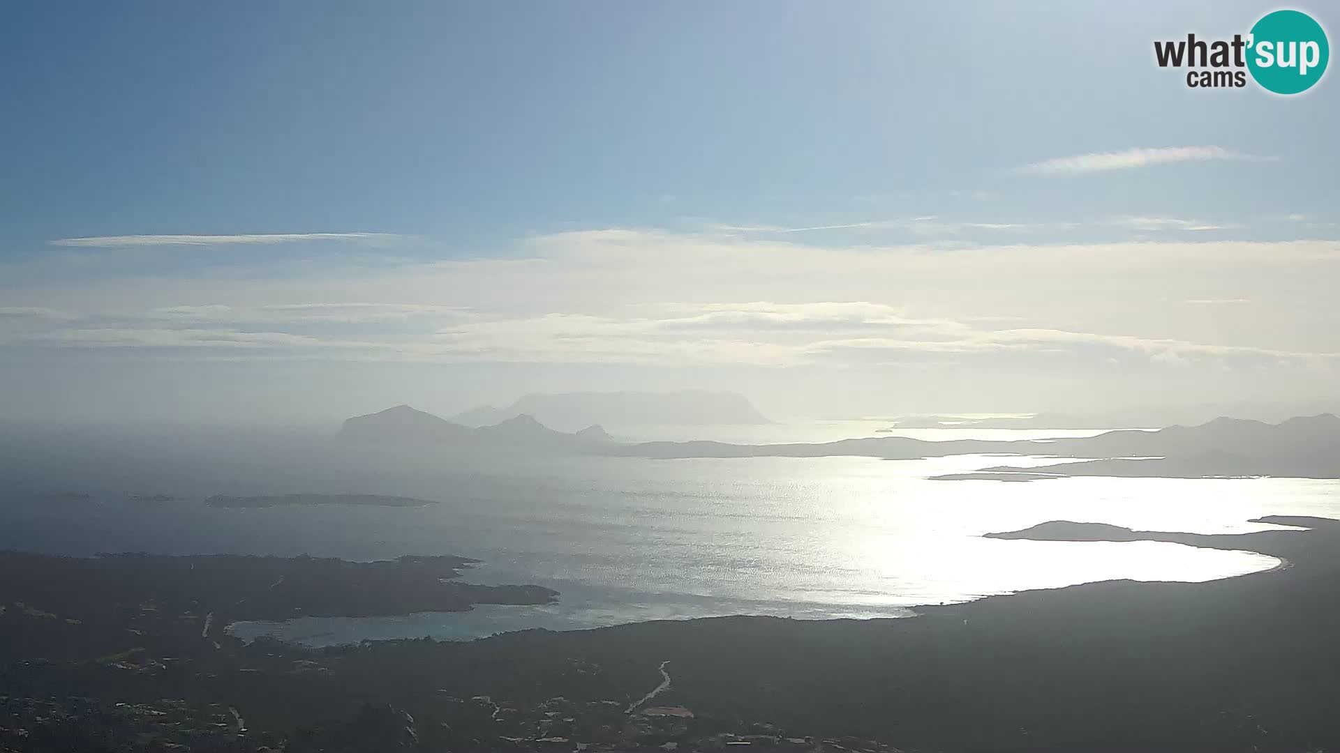 Monte Moro spletna kamera Costa Smeralda panoramski pogled na Sardinijo